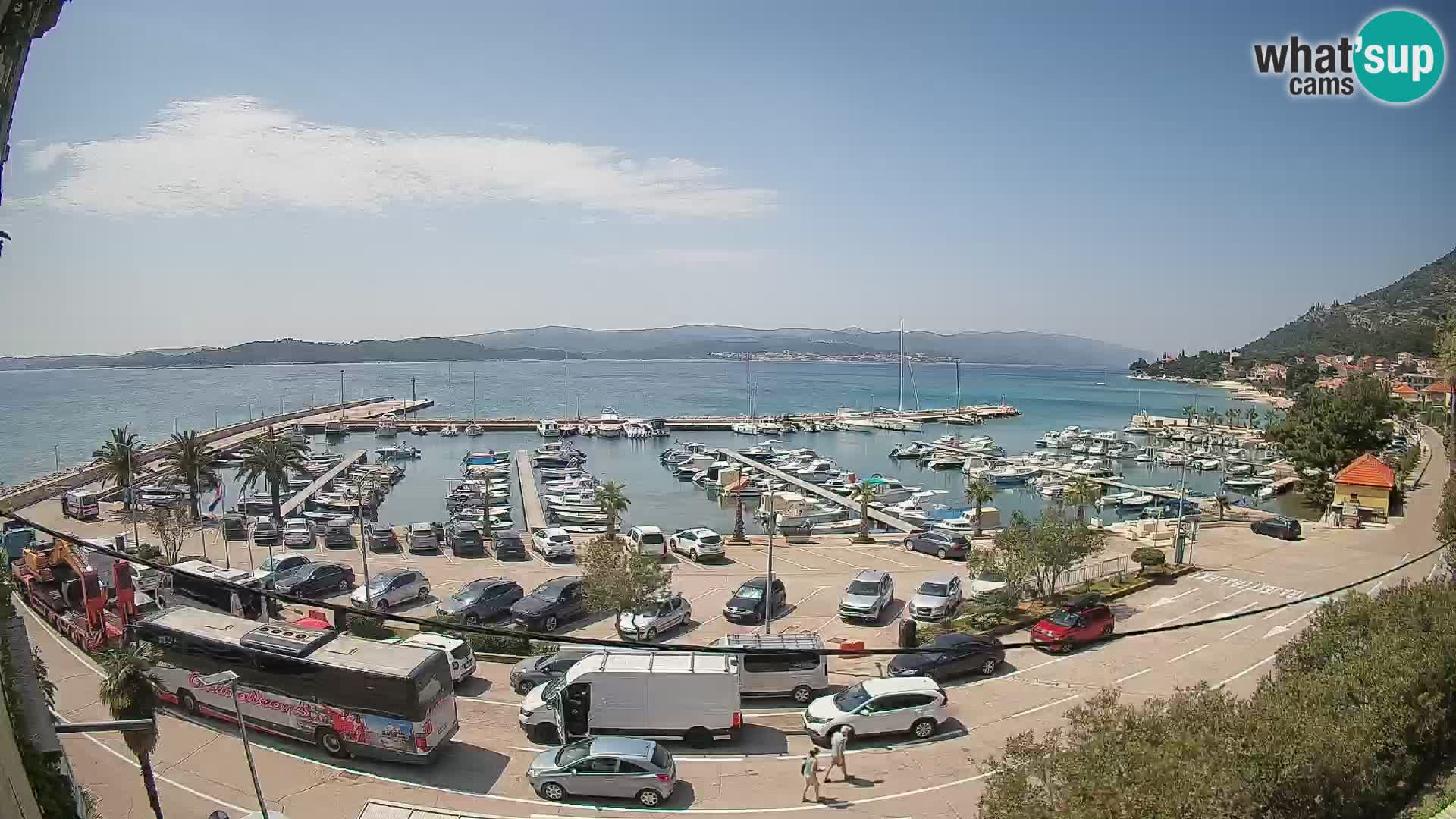 Webcam Orebić Riva – Ferry to Korčula Live