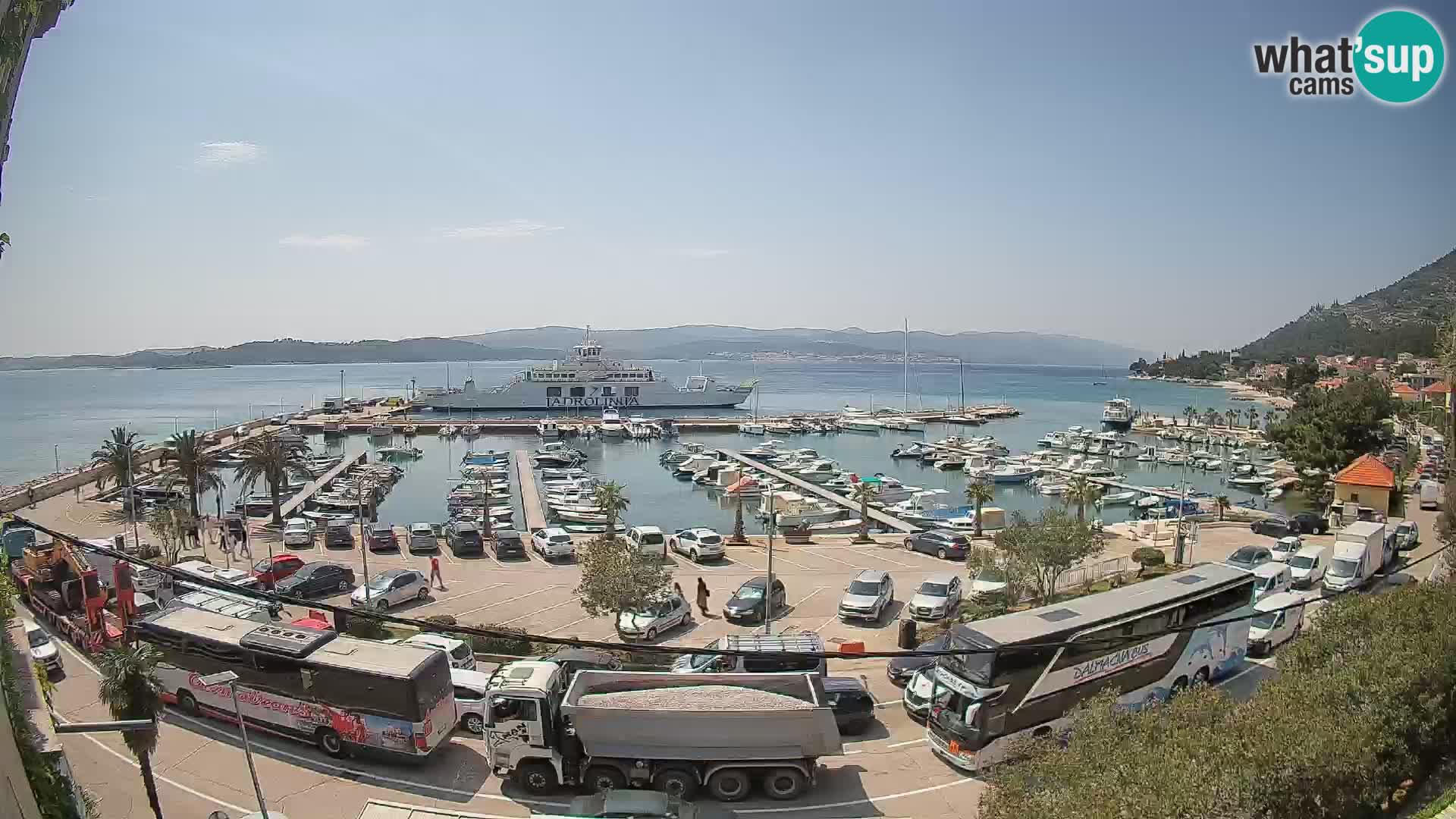 Webcam Orebić Riva – Ferry a Korčula en vivo