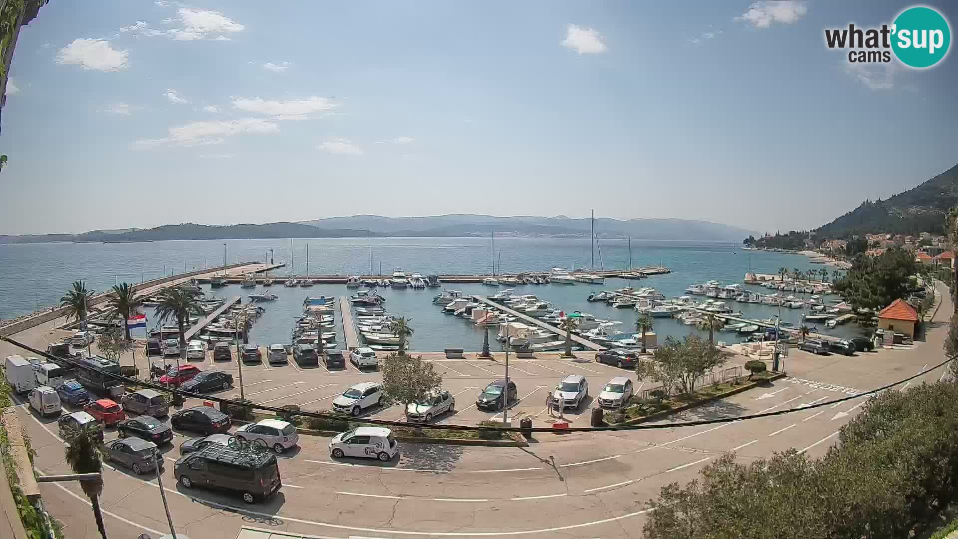 Webcam Orebić Riva – Ferry a Korčula en vivo
