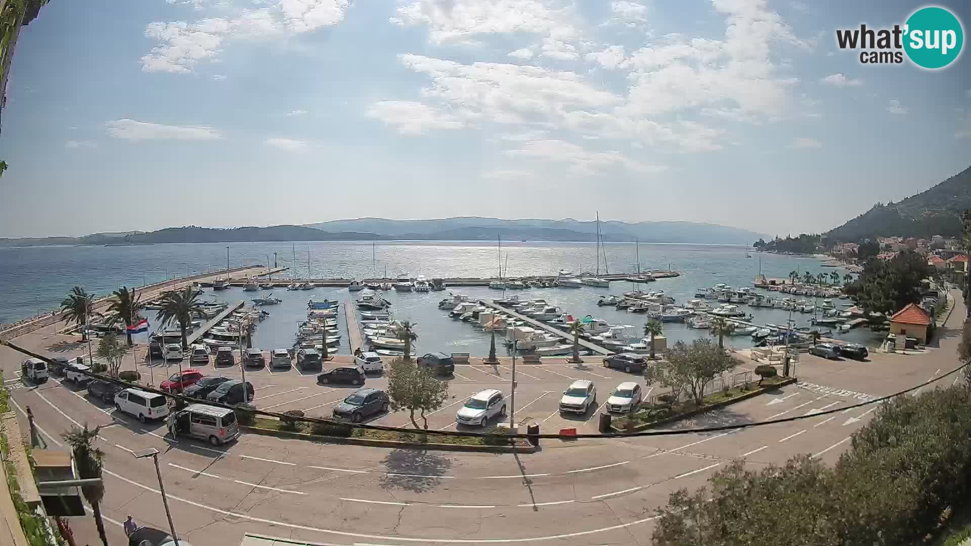 Web kamera Orebić Riva – Trajekt za Korčulu uživo