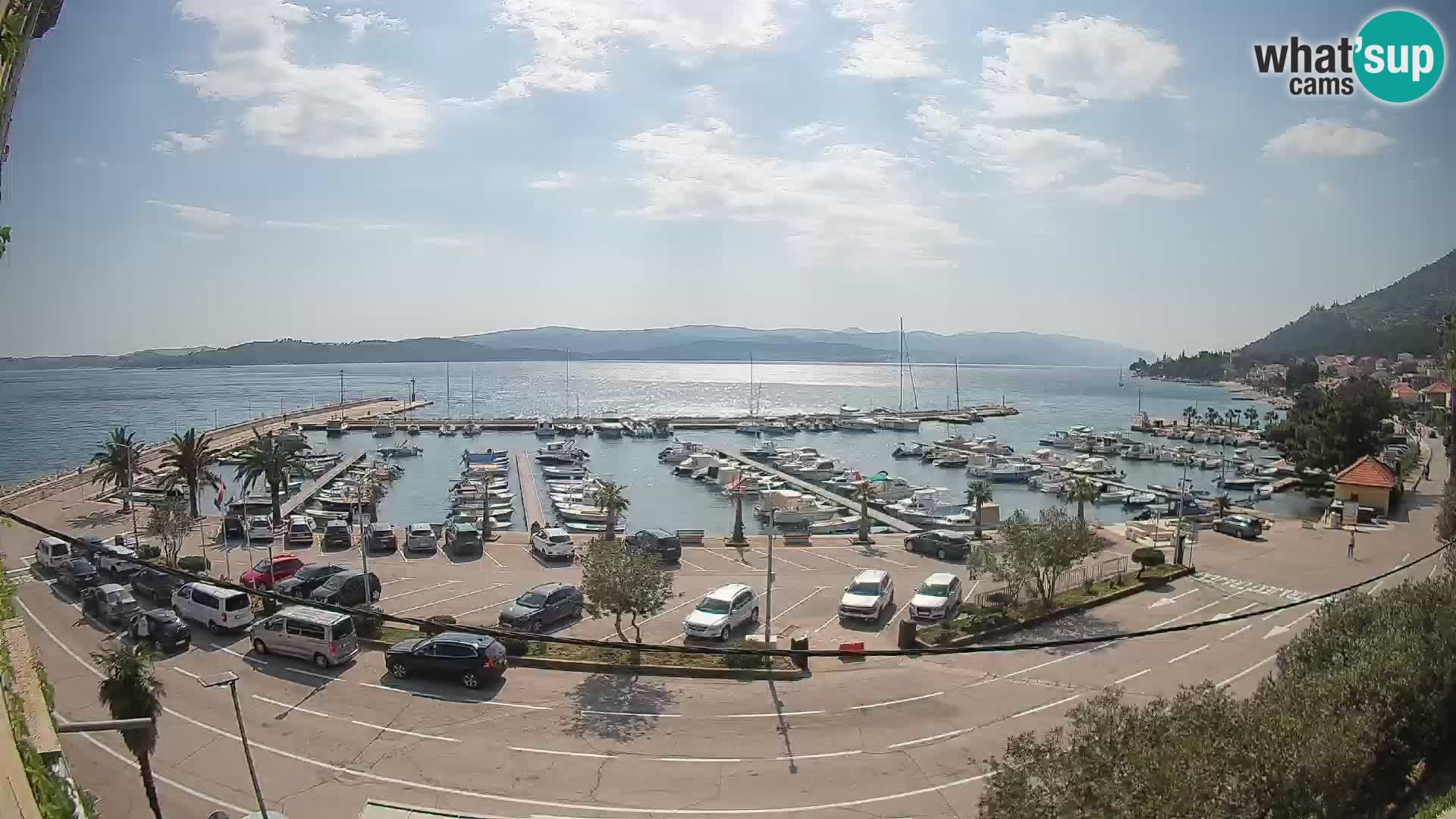 Webcam Orebić Uferpromenade – Fähre nach Korčula Live