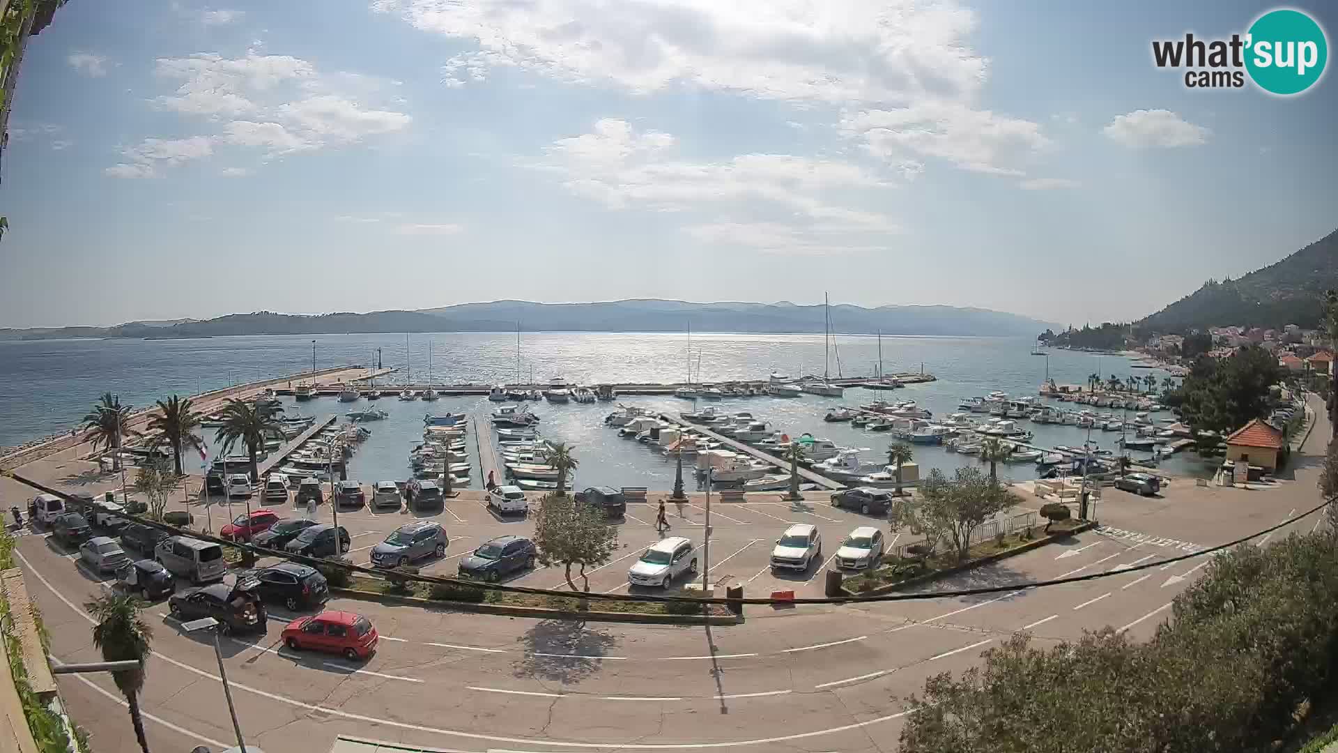 Webcam Orebić Riva – Ferry vers Korčula en direct