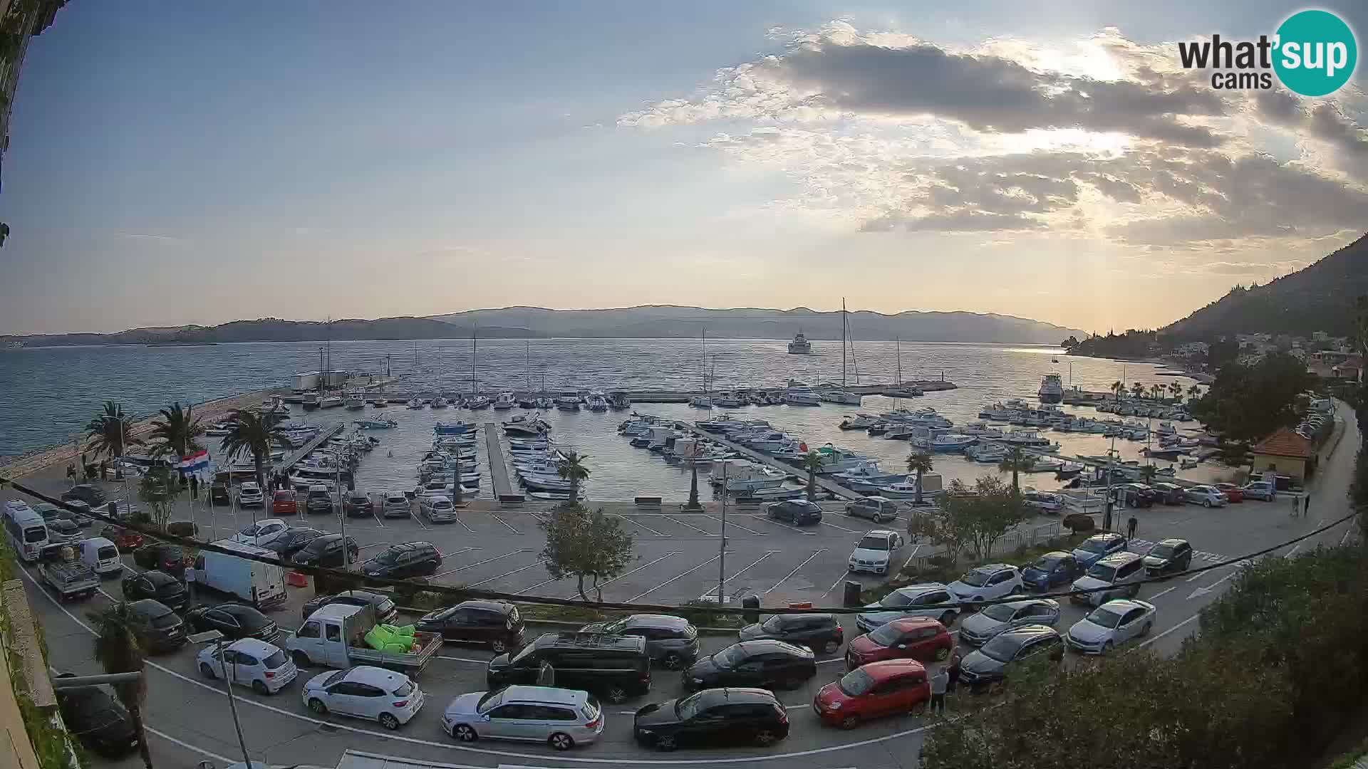 Webcam Orebić Uferpromenade – Fähre nach Korčula Live