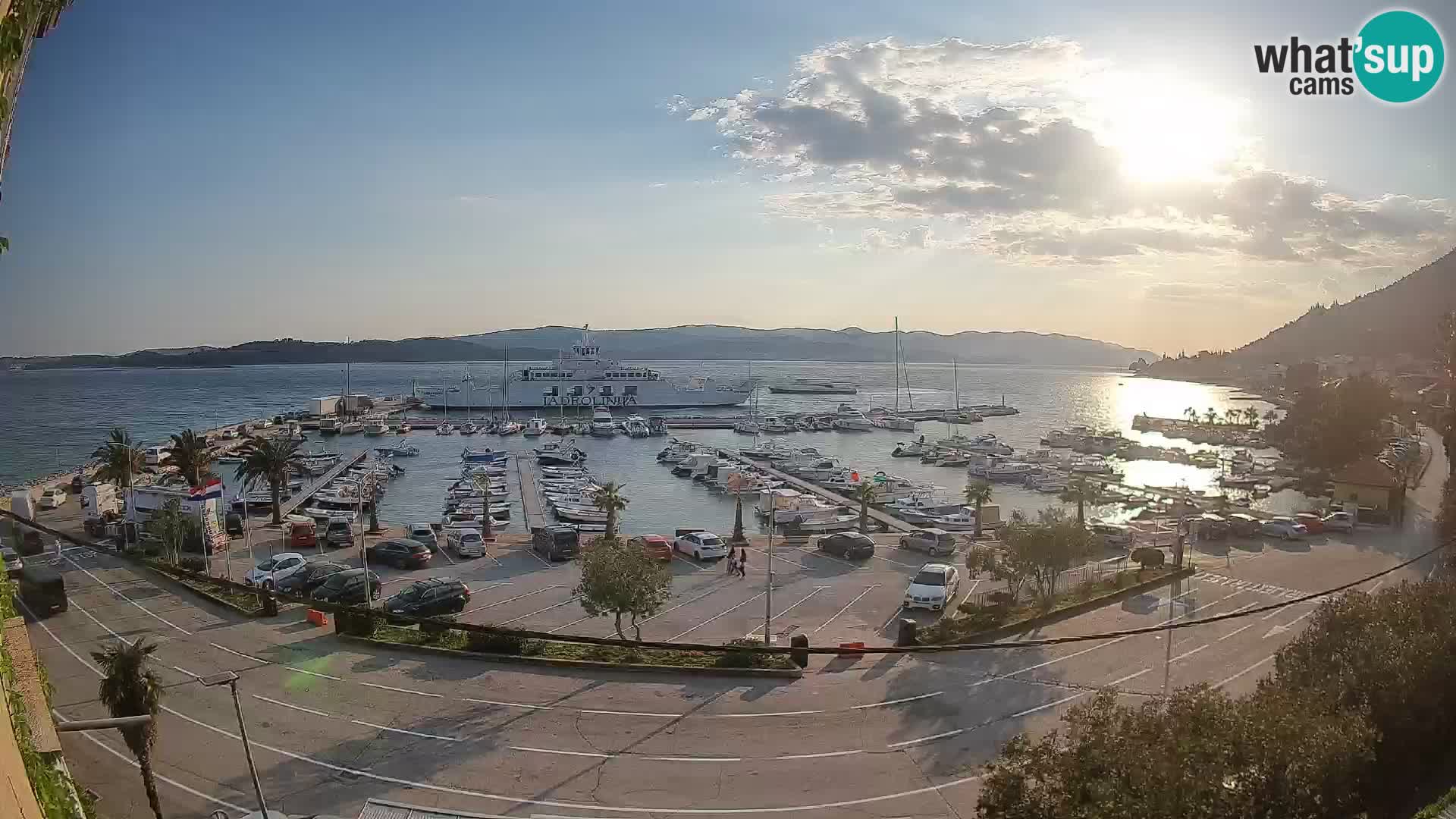Webcam Orebić Riva – Ferry a Korčula en vivo