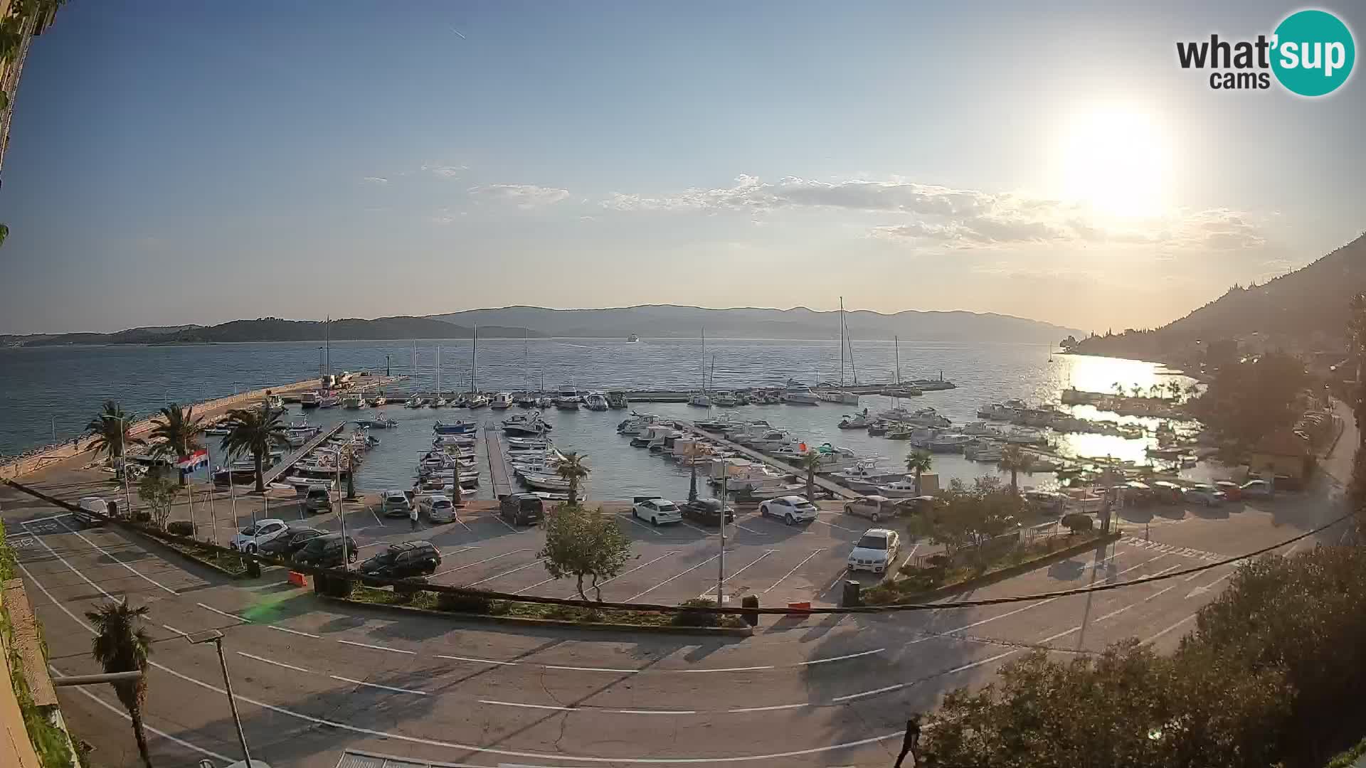 Webcam Orebić Uferpromenade – Fähre nach Korčula Live