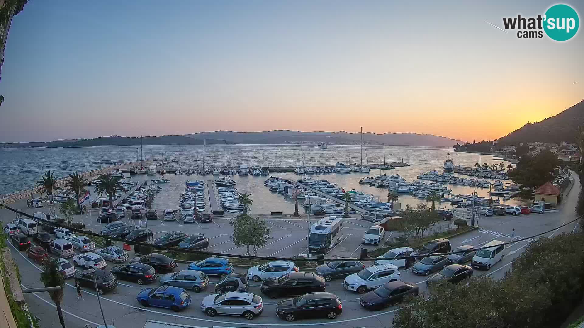 Webcam Orebić Riva – Ferry to Korčula Live