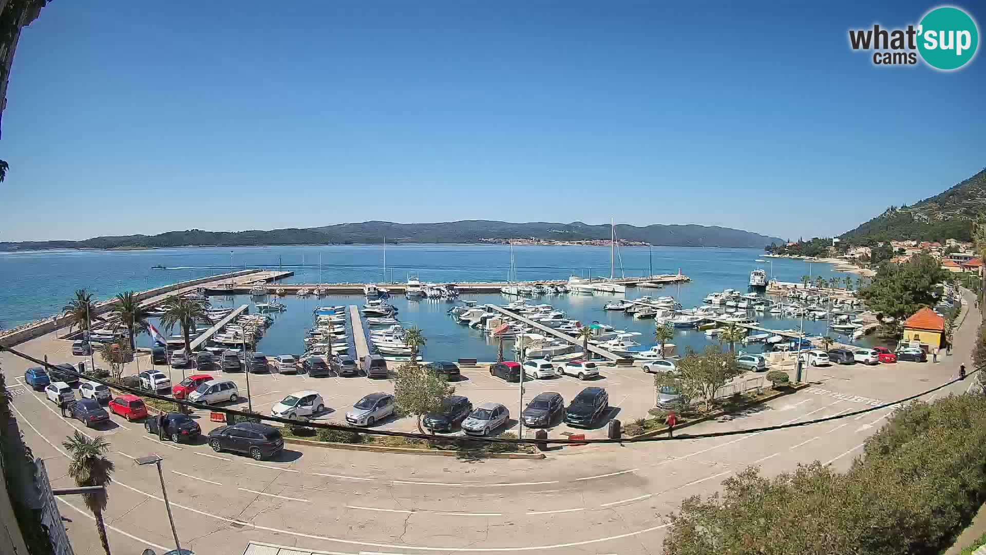 Webcam Orebić Uferpromenade – Fähre nach Korčula Live