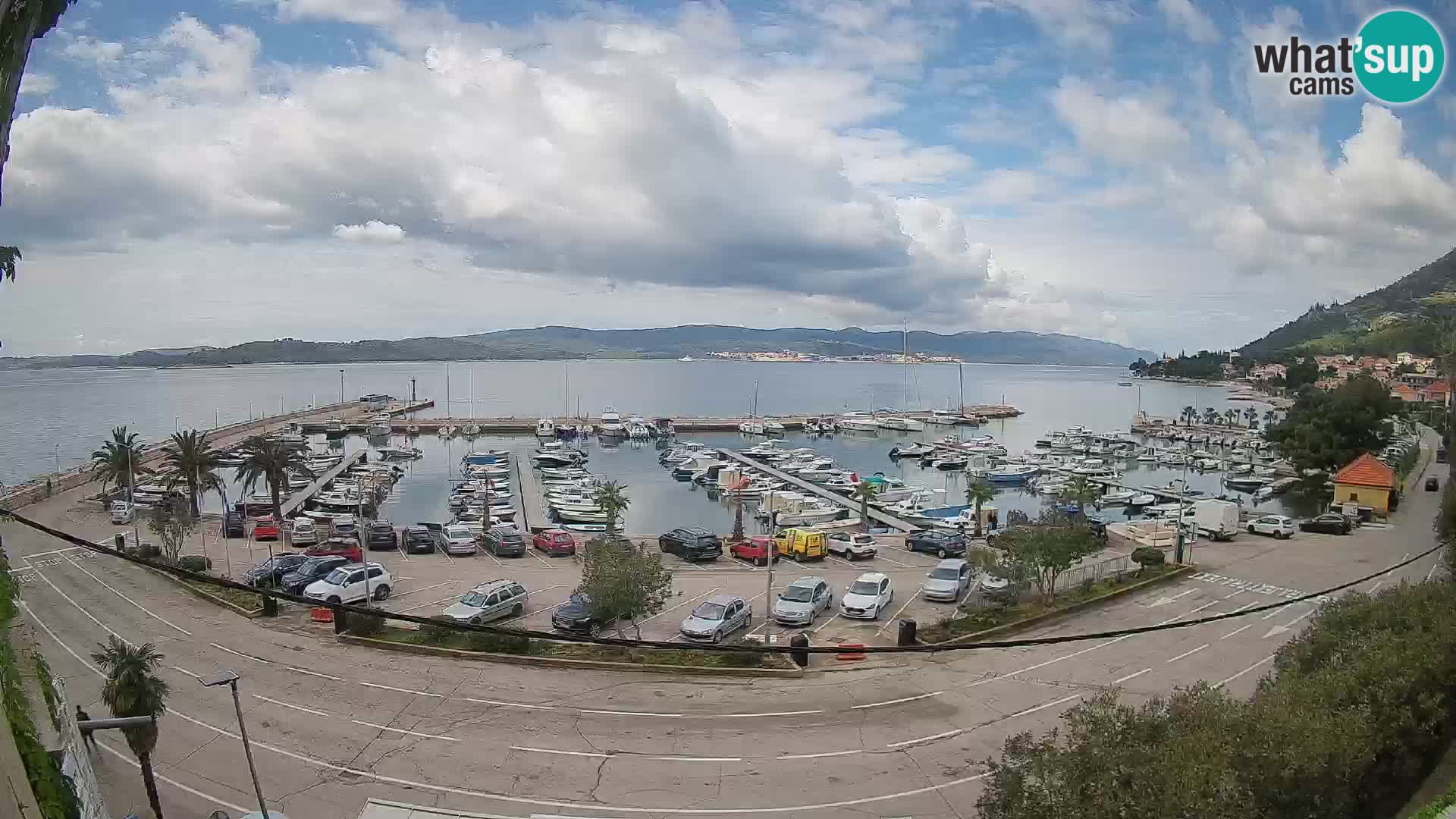 Webcam Orebić Uferpromenade – Fähre nach Korčula Live
