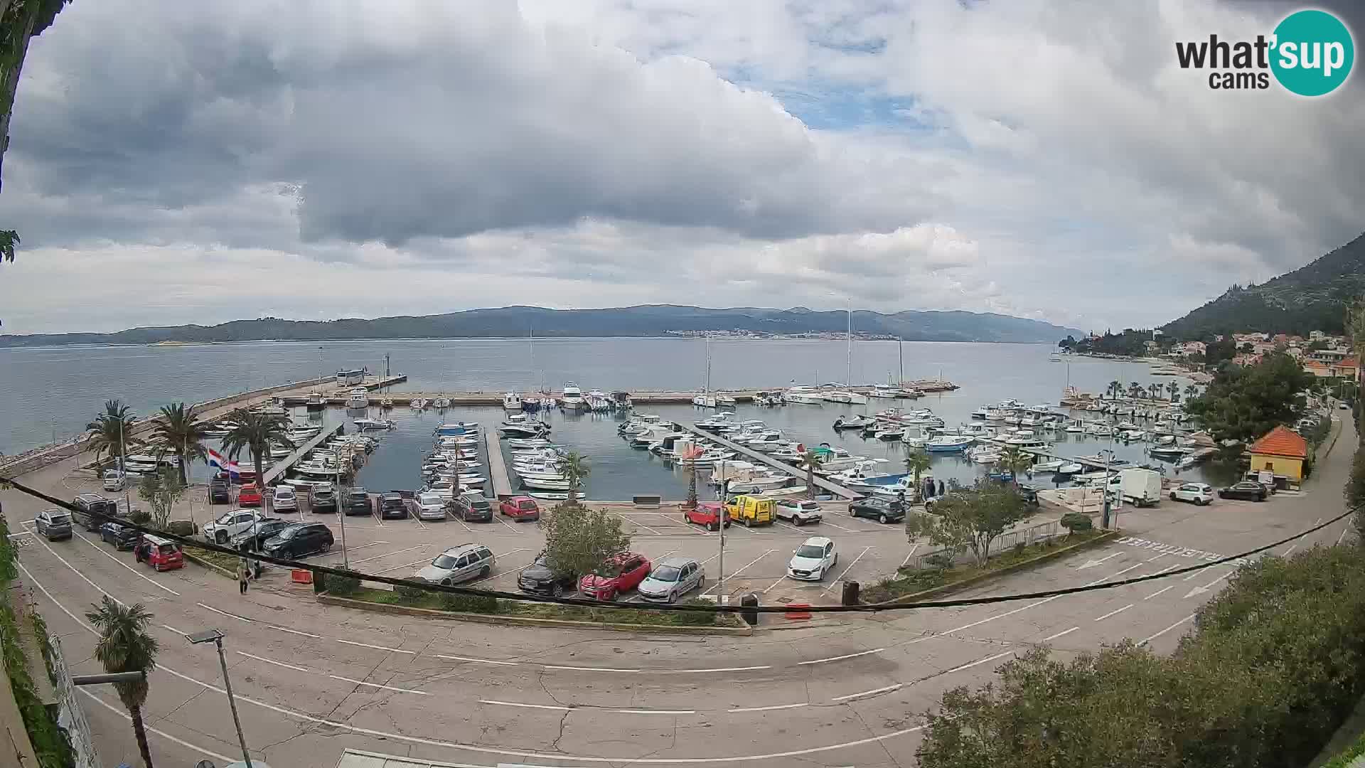 Webcam Orebić Uferpromenade – Fähre nach Korčula Live