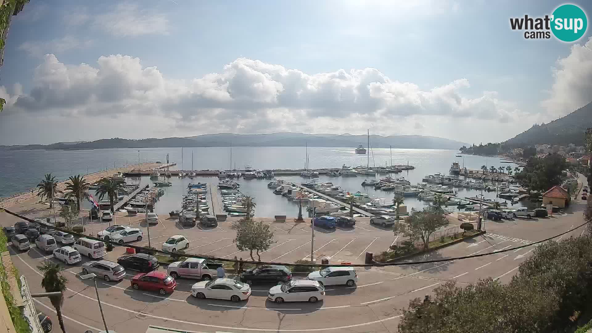 Webcam Orebić Riva – Ferry to Korčula Live