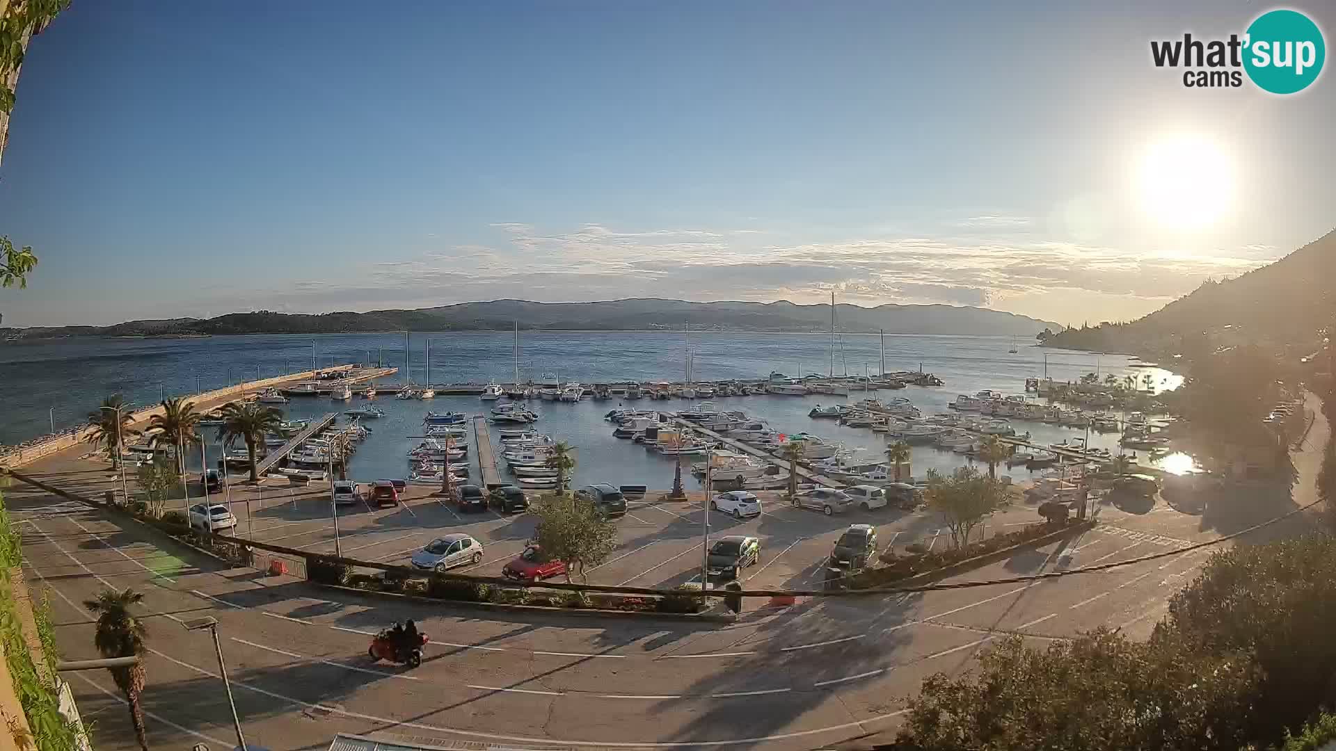 Webcam Orebić Uferpromenade – Fähre nach Korčula Live