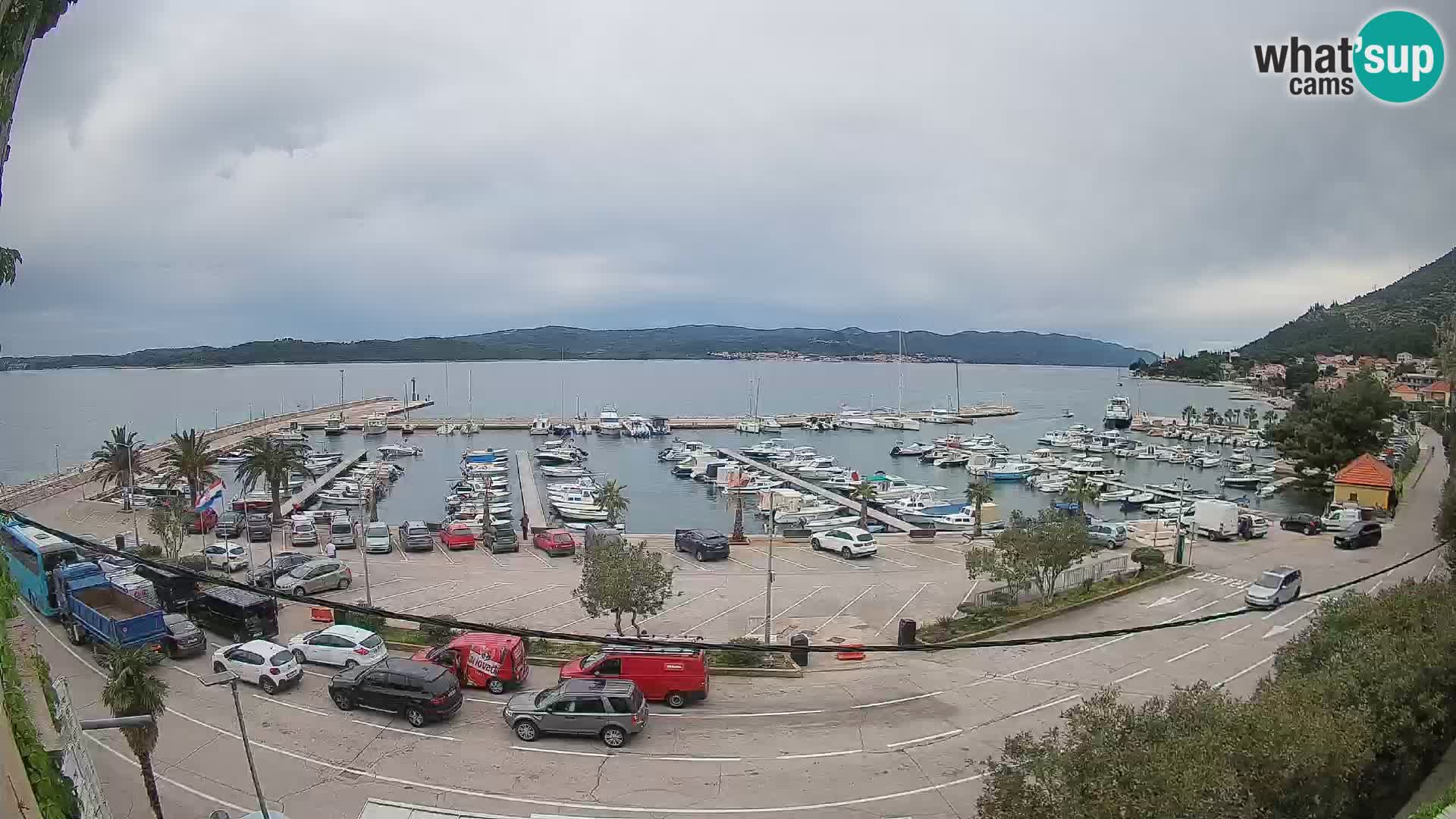Webcam Orebić Riva – Ferry a Korčula en vivo