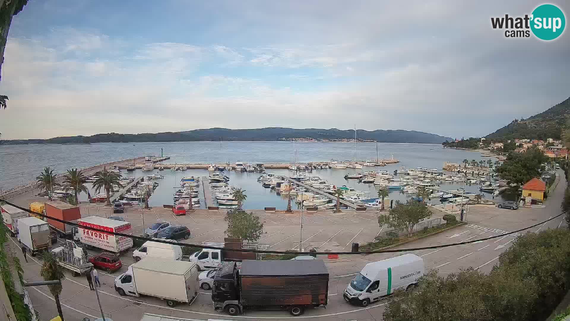 Webcam Orebić Riva – Ferry to Korčula Live