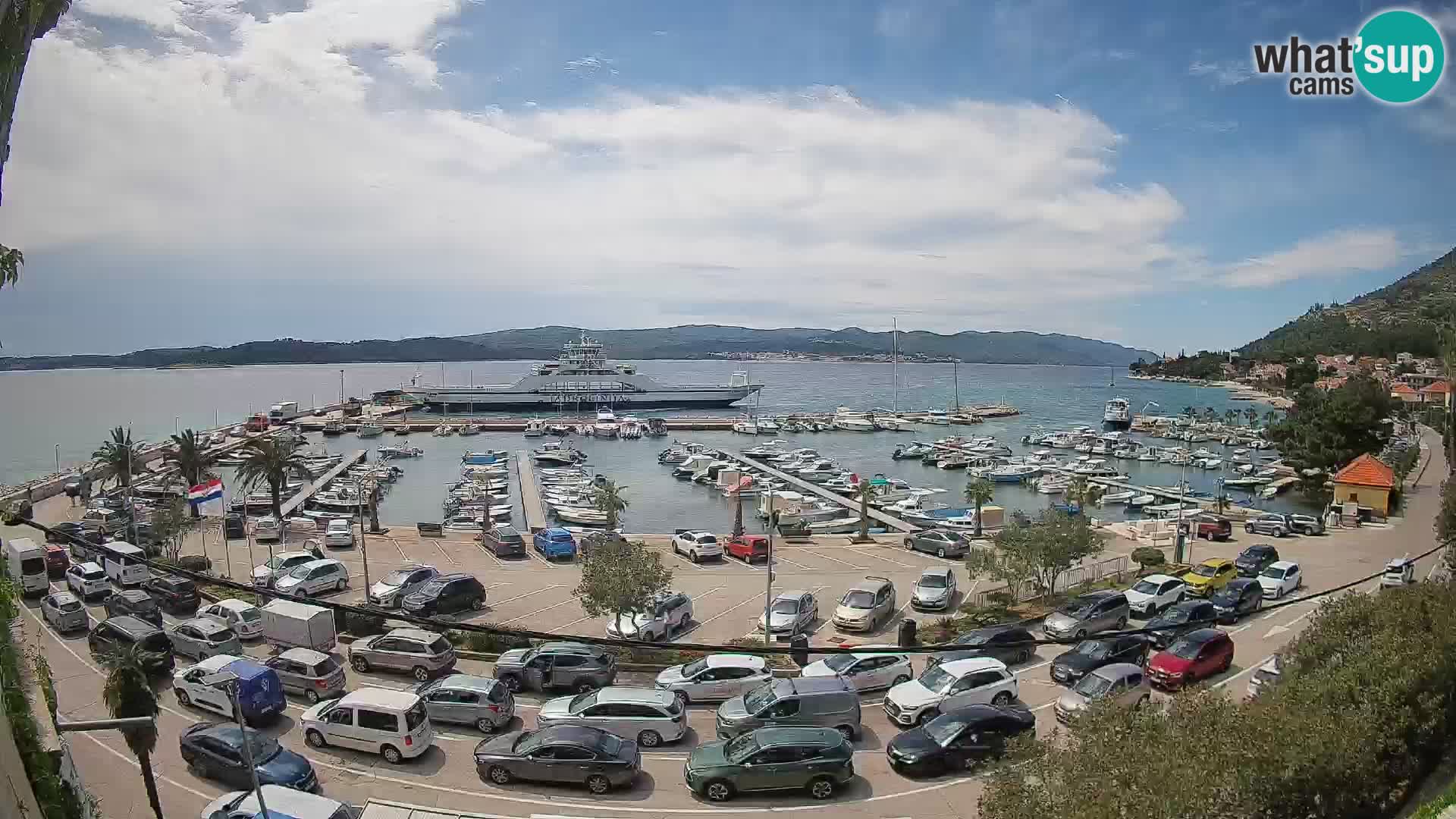 Webcam Orebić Riva – Ferry to Korčula Live