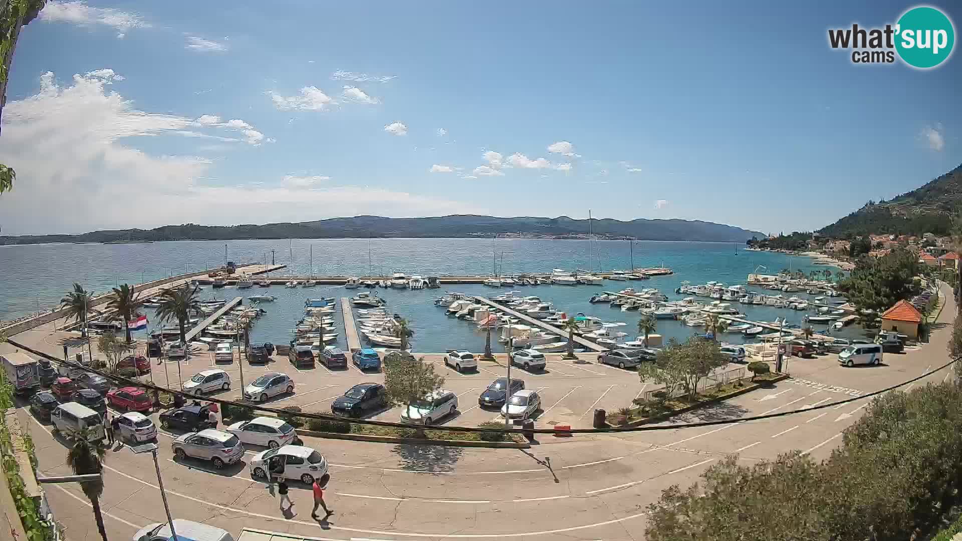 Webcam Orebić Riva – Ferry to Korčula Live