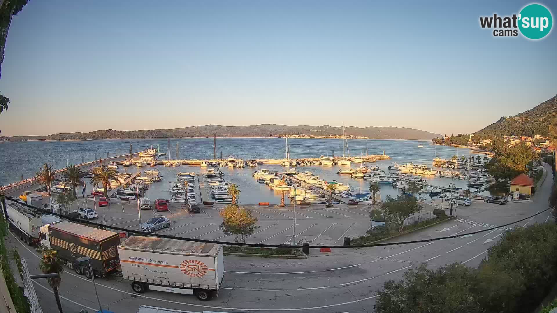 Webcam Orebić Uferpromenade – Fähre nach Korčula Live