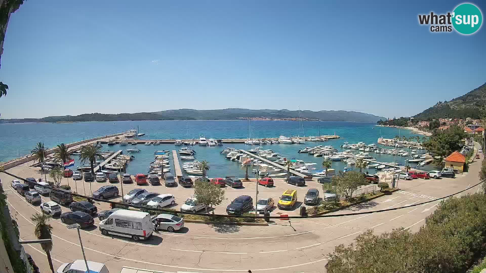 Webcam Orebić Riva – Ferry to Korčula Live