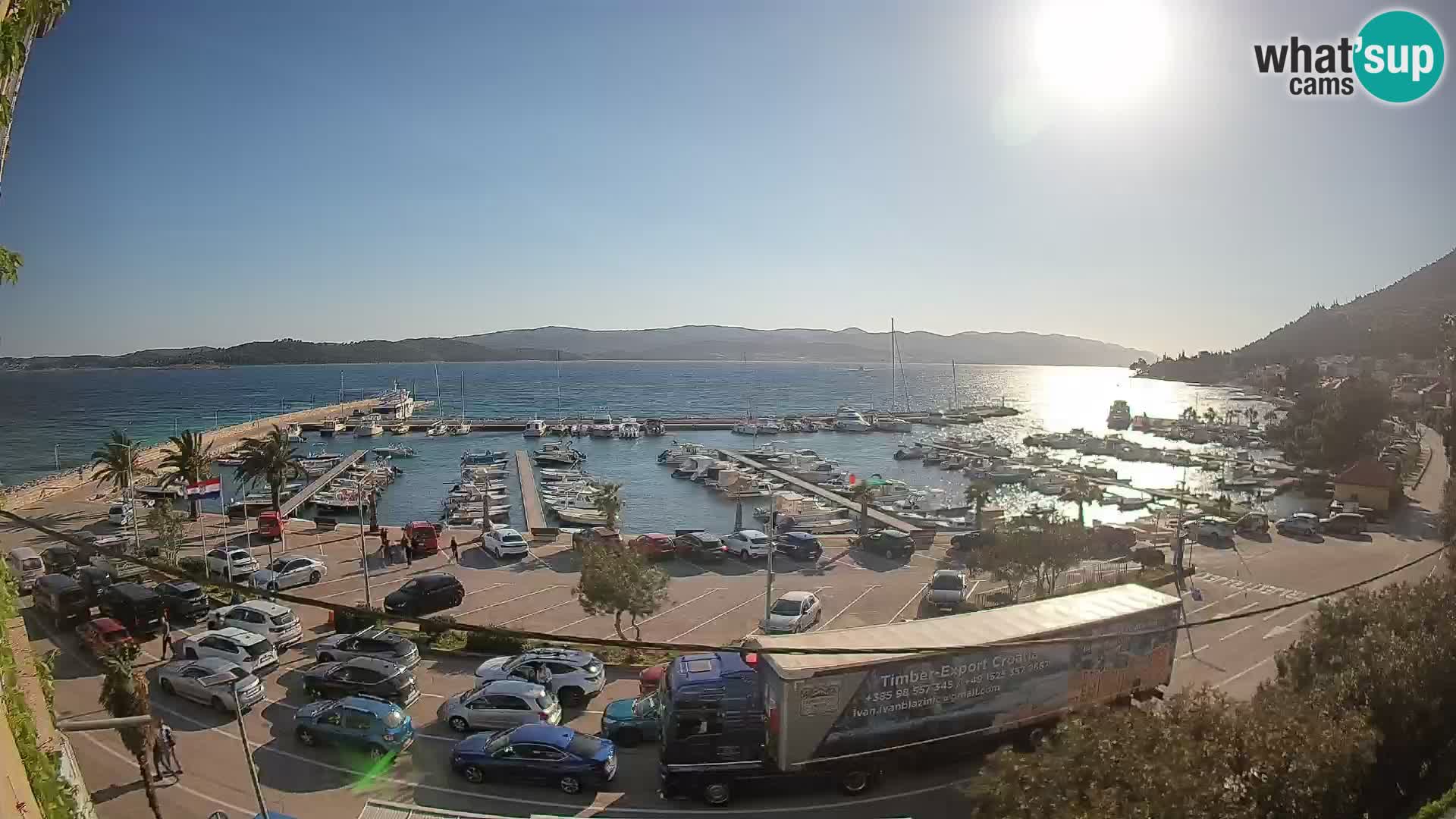 Web kamera Orebić Riva – Trajekt za Korčulu uživo