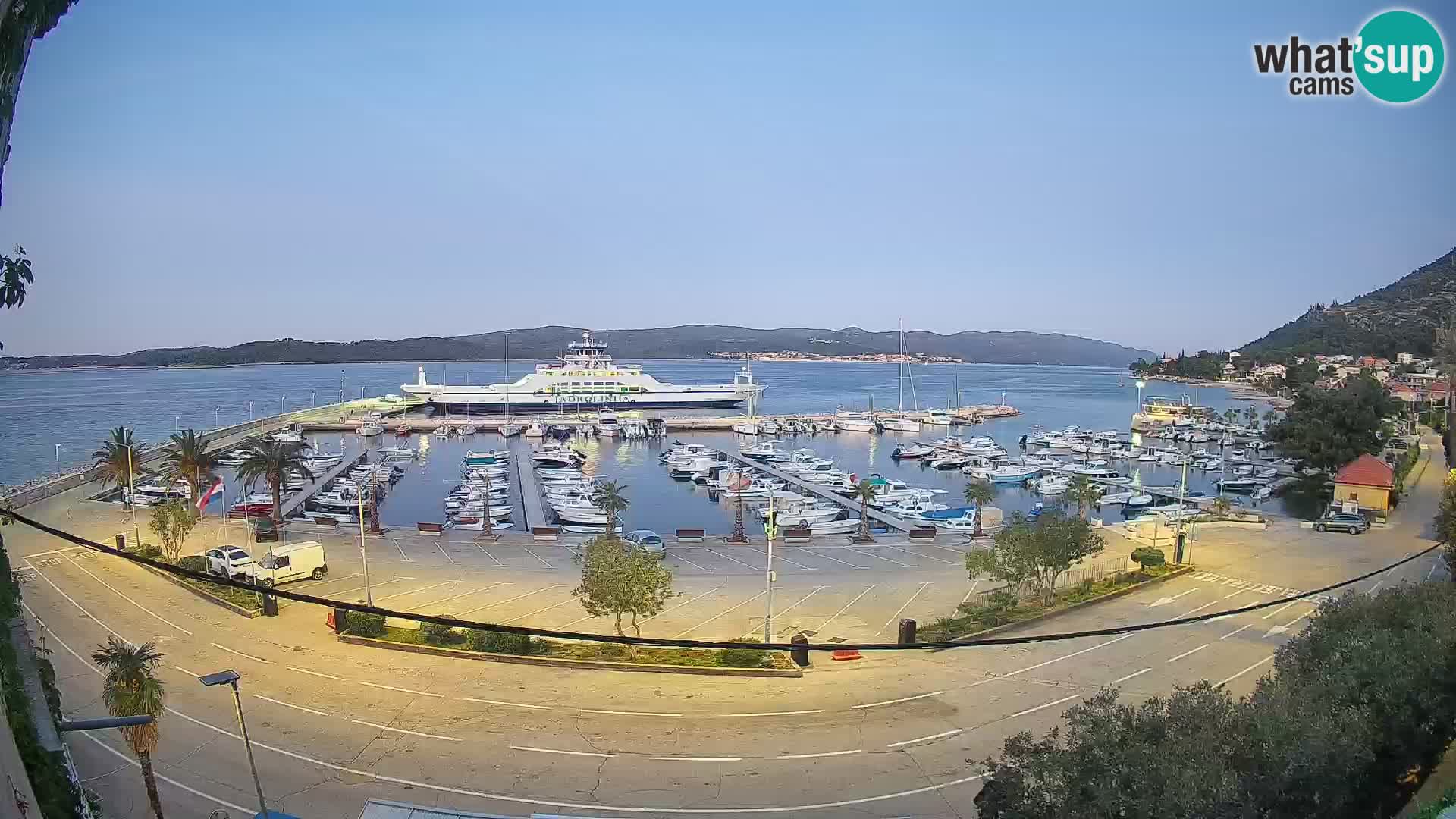 Web kamera Orebić Riva – Trajekt za Korčulu uživo