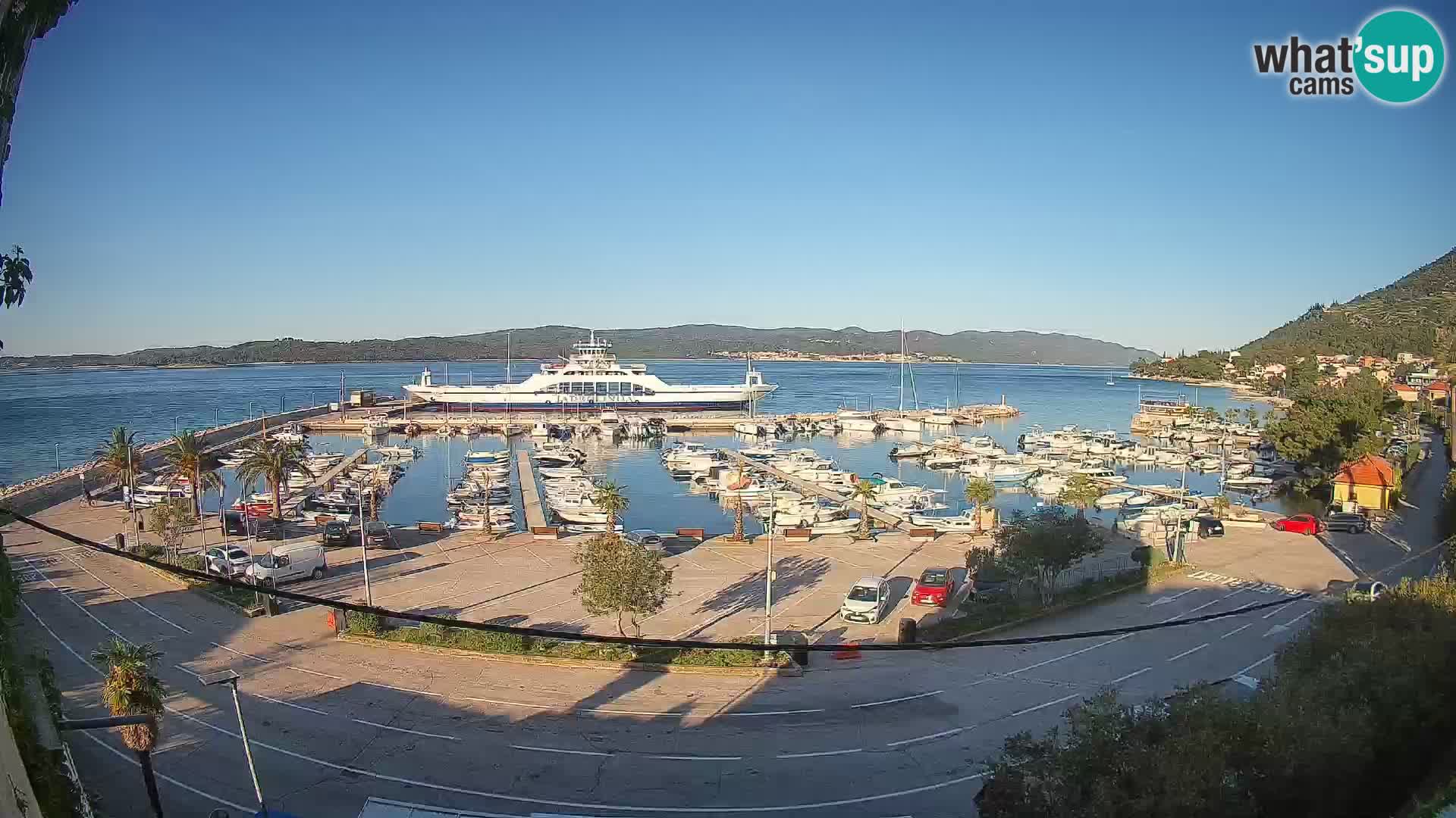 Webcam Orebić Uferpromenade – Fähre nach Korčula Live