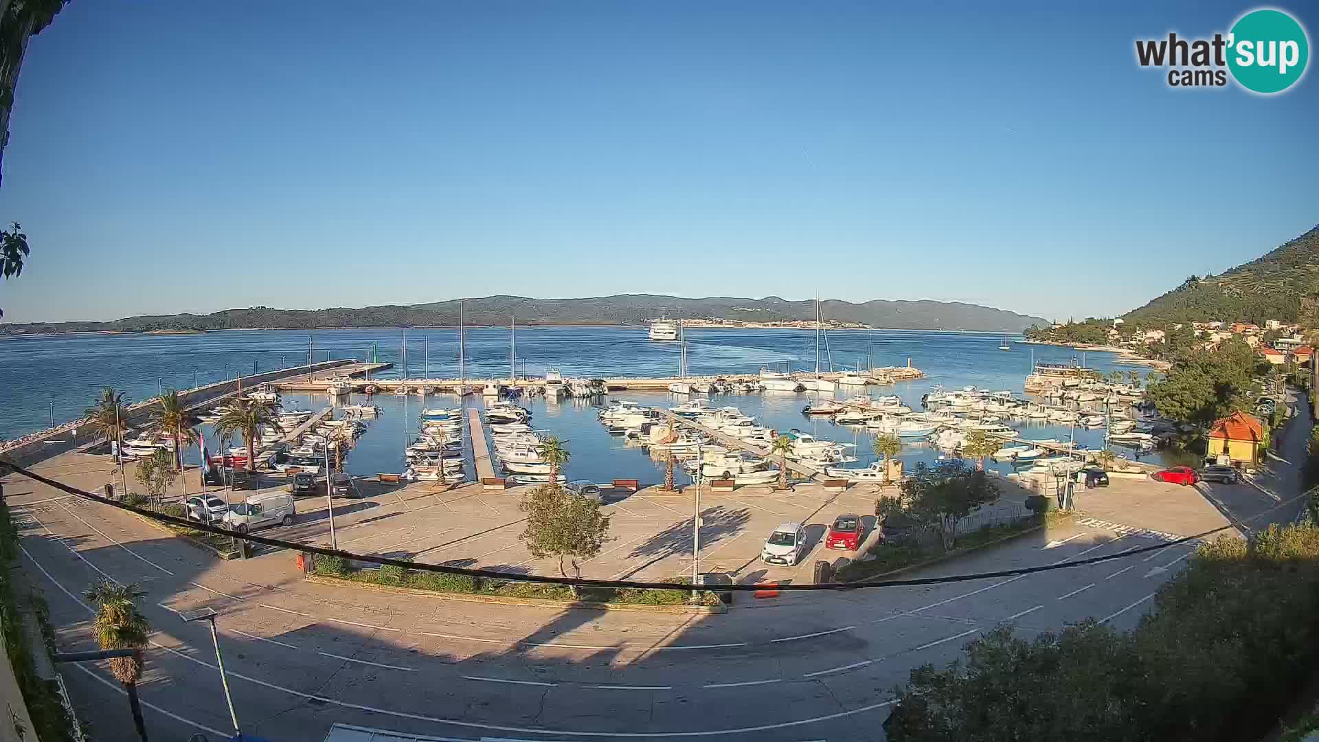Web kamera Orebić Riva – Trajekt za Korčulu uživo