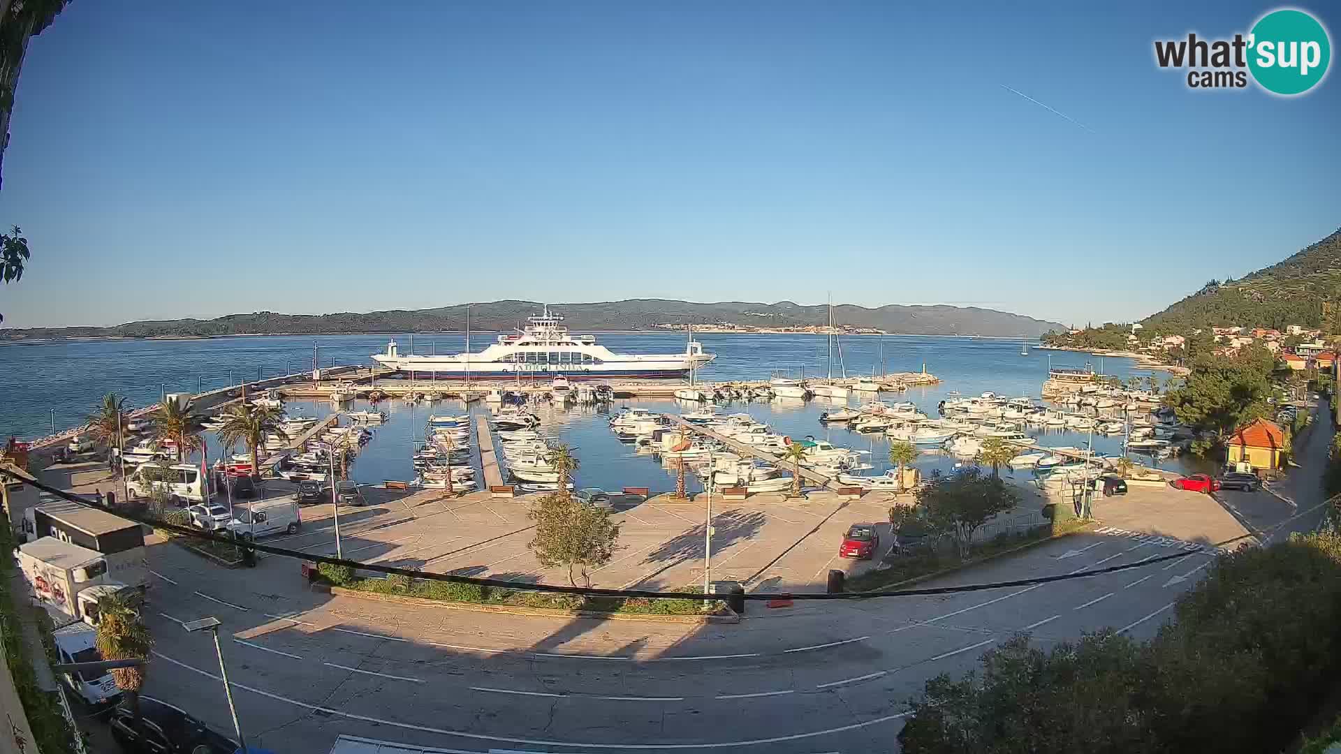 Webcam Orebić Riva – Ferry vers Korčula en direct