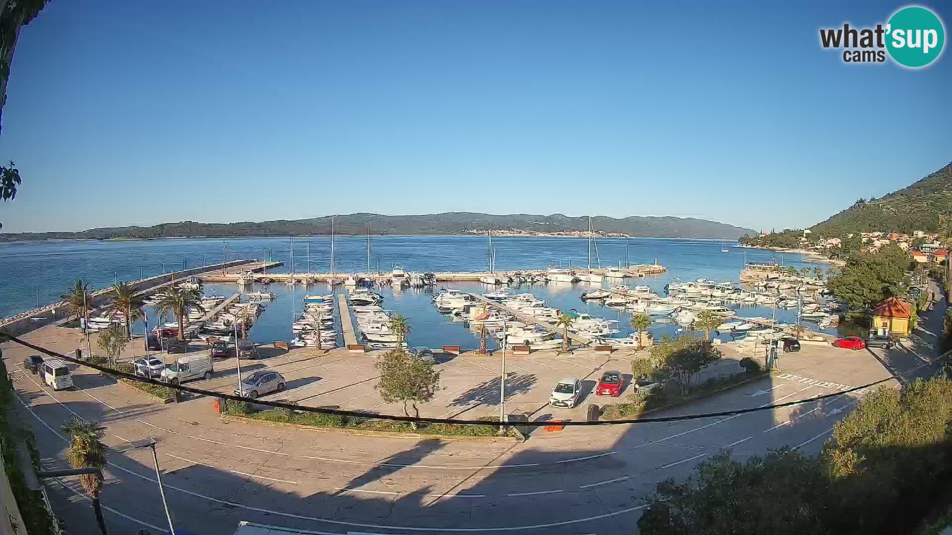 Webcam Orebić Riva – Ferry a Korčula en vivo