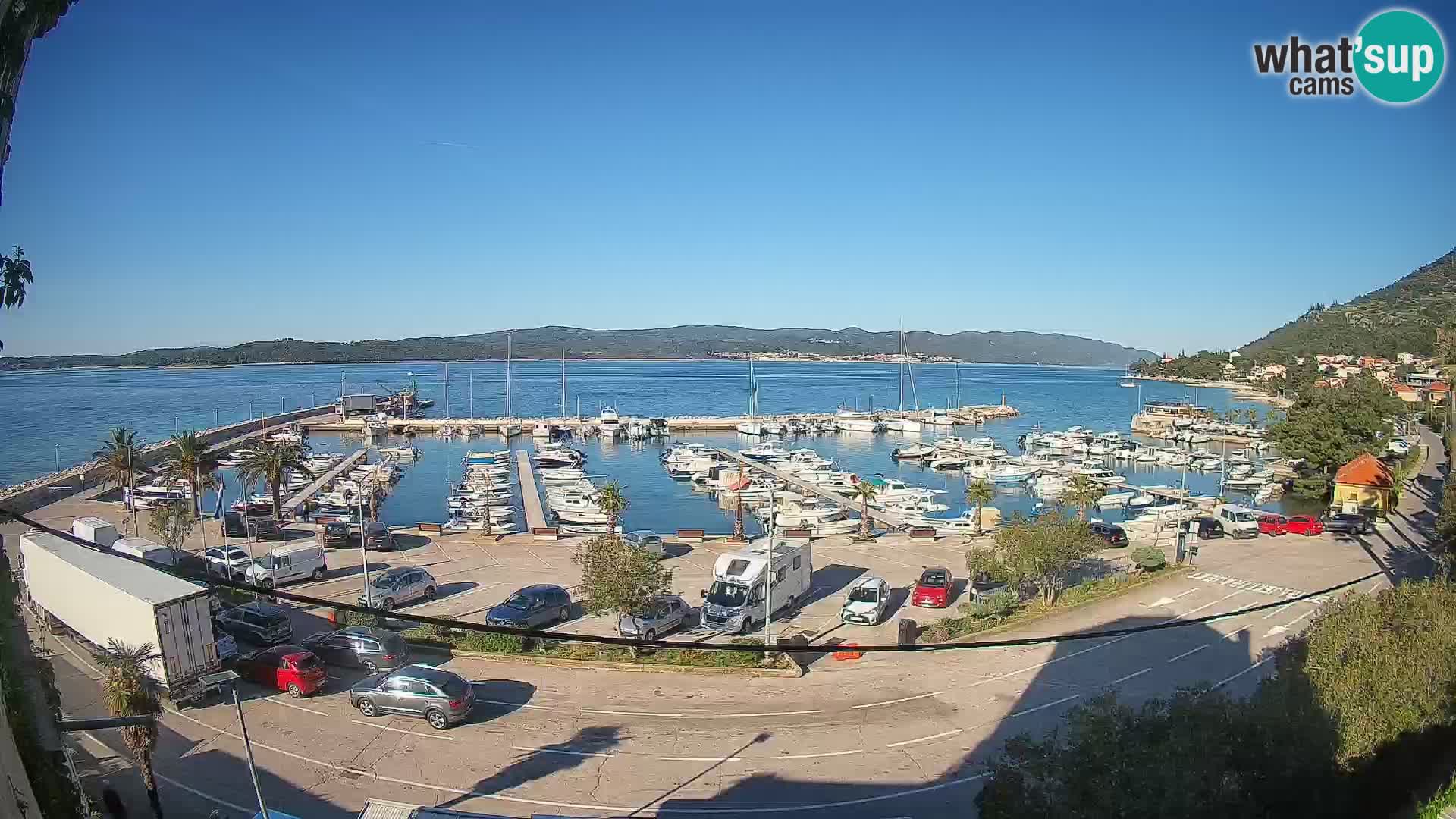 Webcam Orebić Riva – Ferry a Korčula en vivo