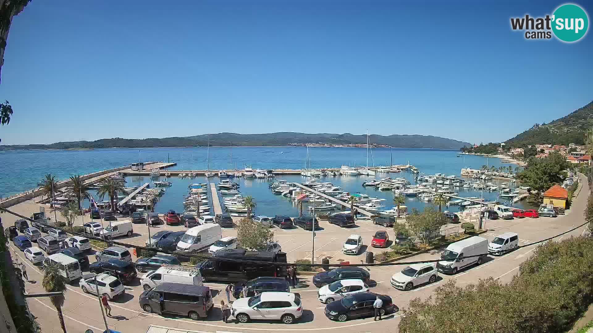 Webcam Orebić Riva – Ferry to Korčula Live