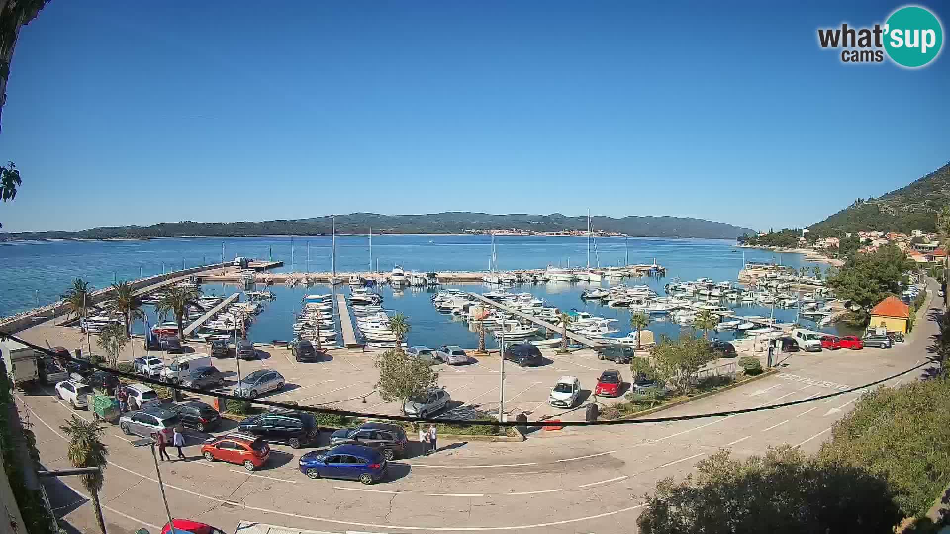 Webcam Orebić Uferpromenade – Fähre nach Korčula Live