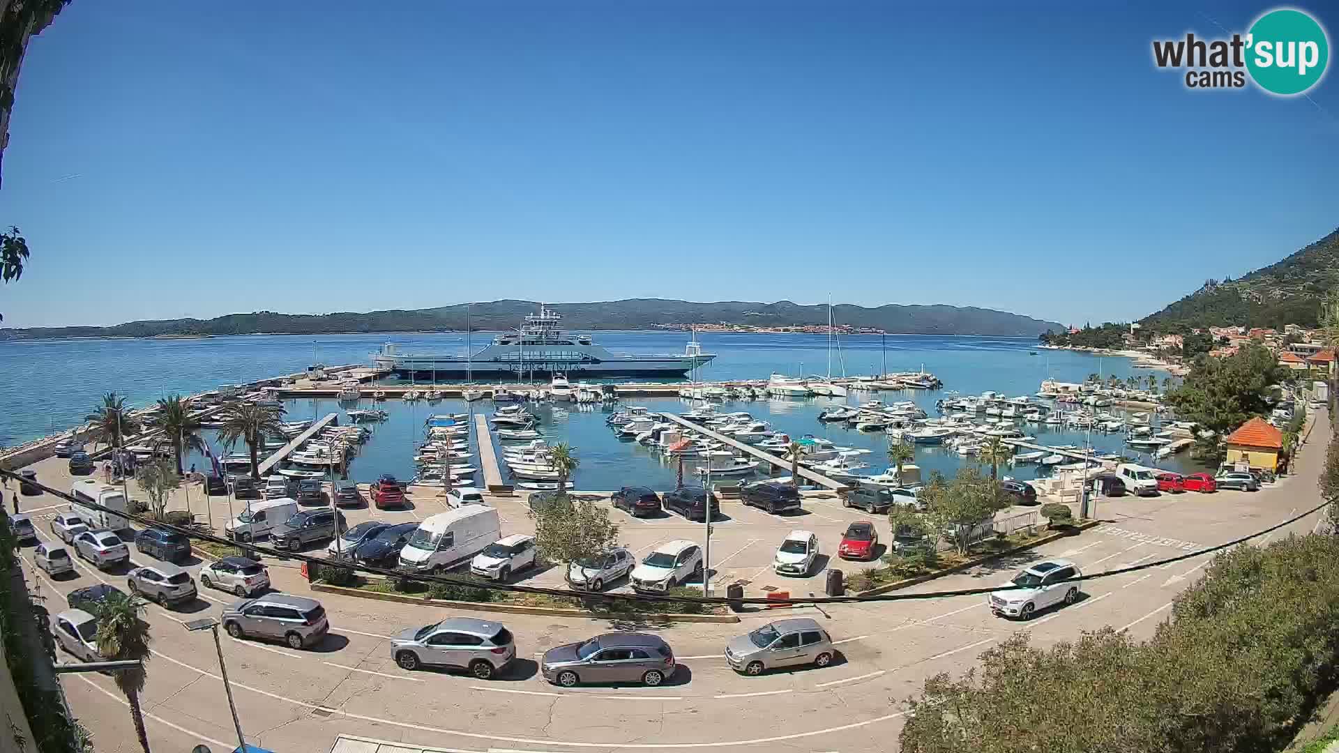 Webcam Orebić Riva – Ferry a Korčula en vivo