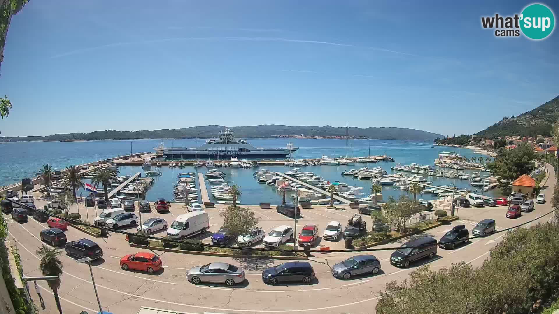 Webcam Orebić Riva – Ferry vers Korčula en direct