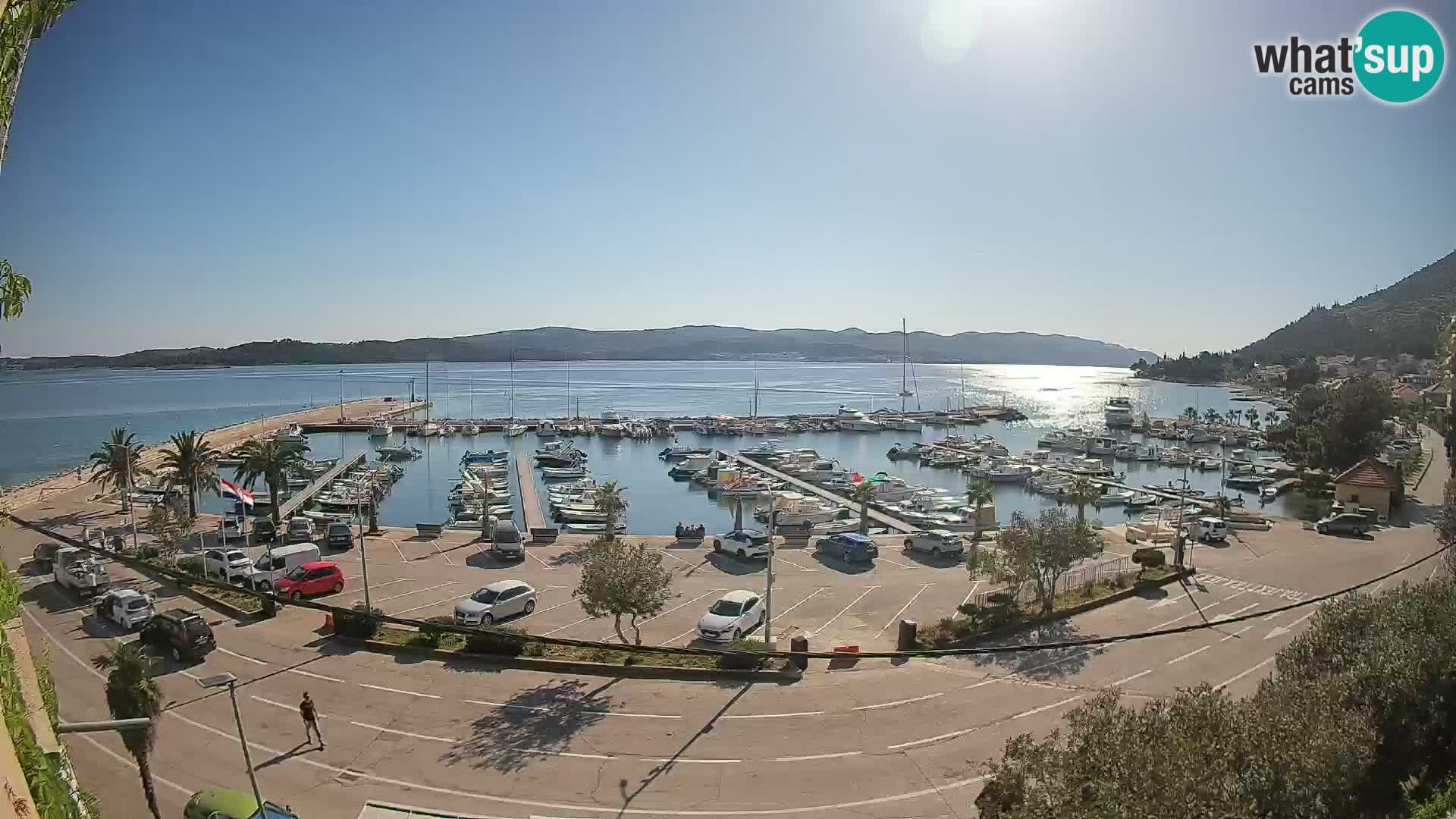 Webcam Orebić Riva – Ferry to Korčula Live