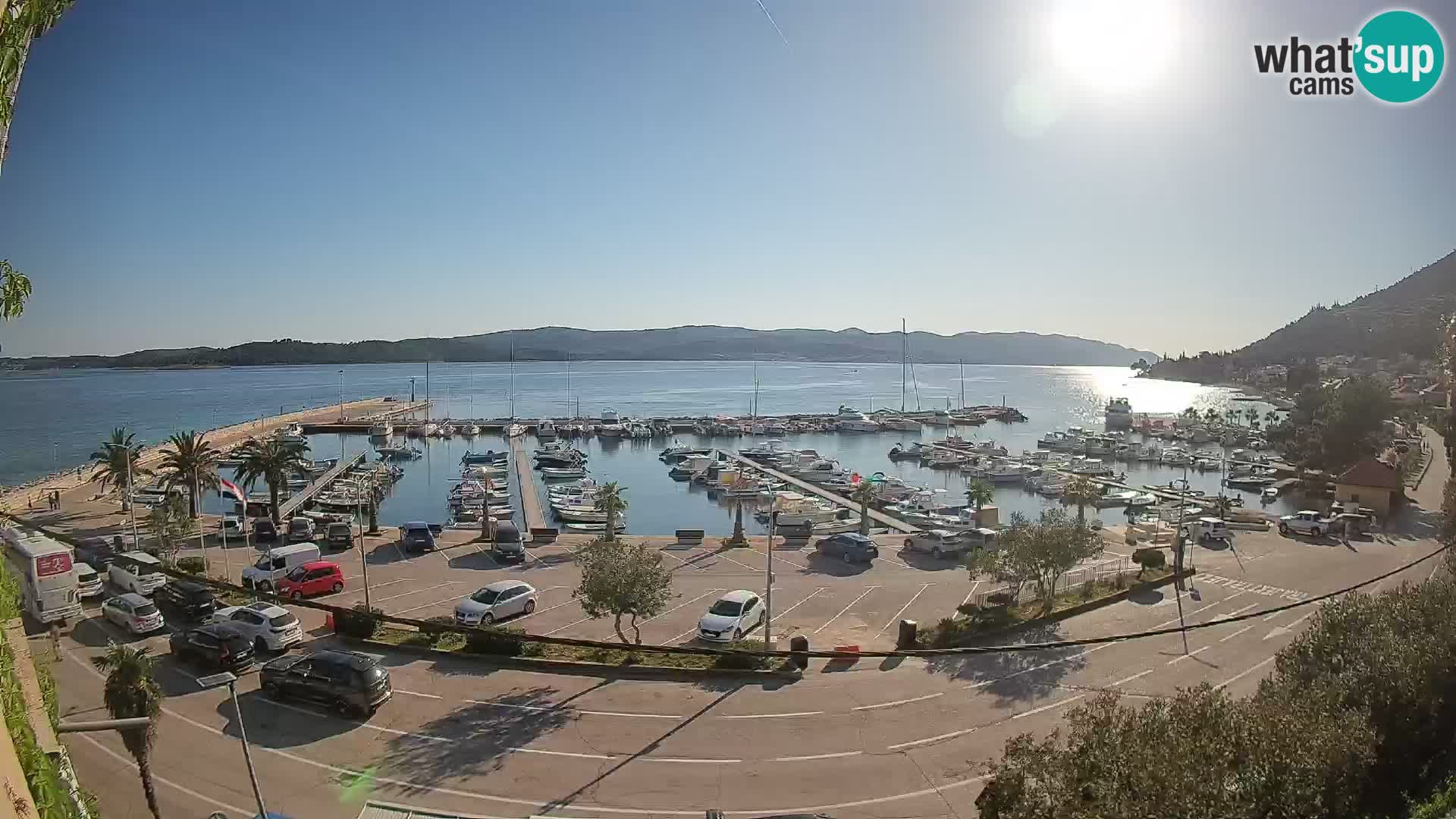 Webcam Orebić Riva – Ferry to Korčula Live