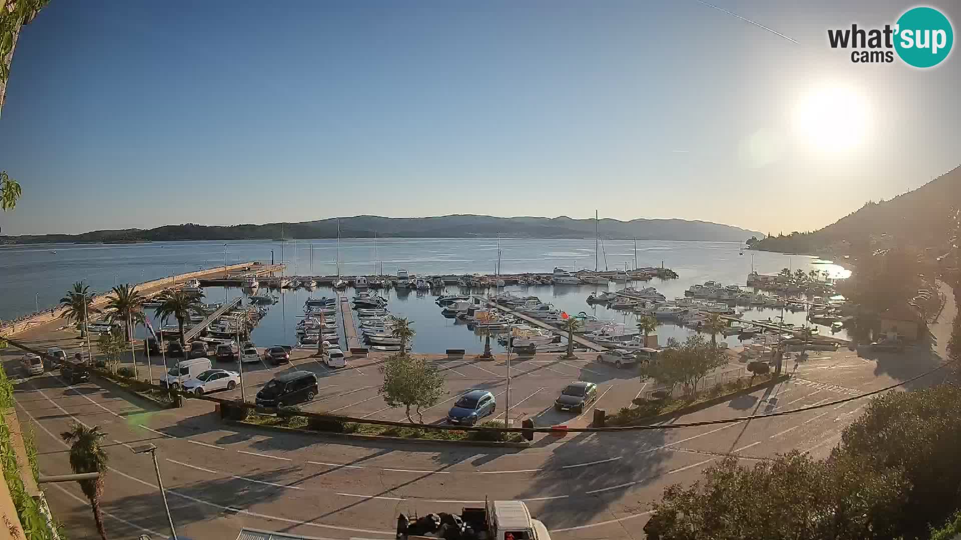 Webcam Orebić Riva – Ferry to Korčula Live