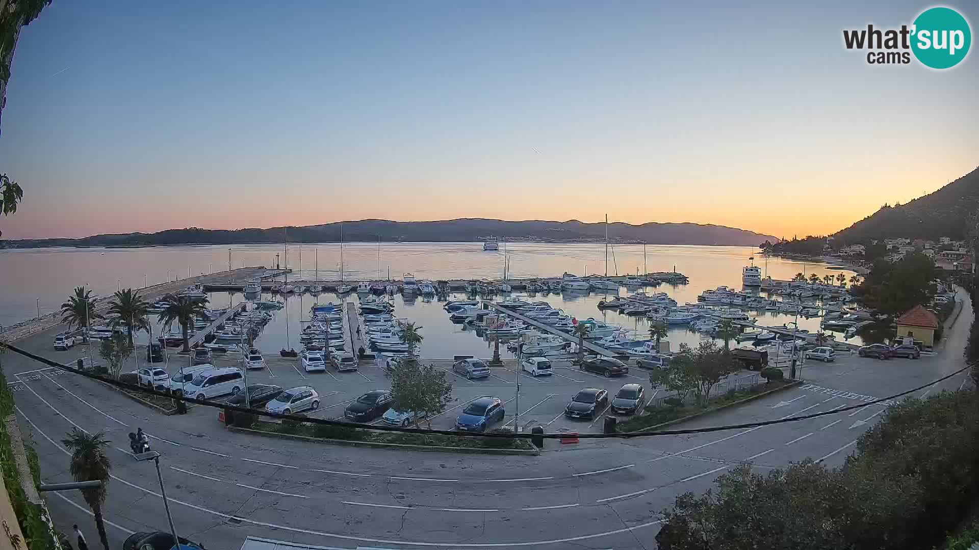 Webcam Orebić Riva – Ferry to Korčula Live