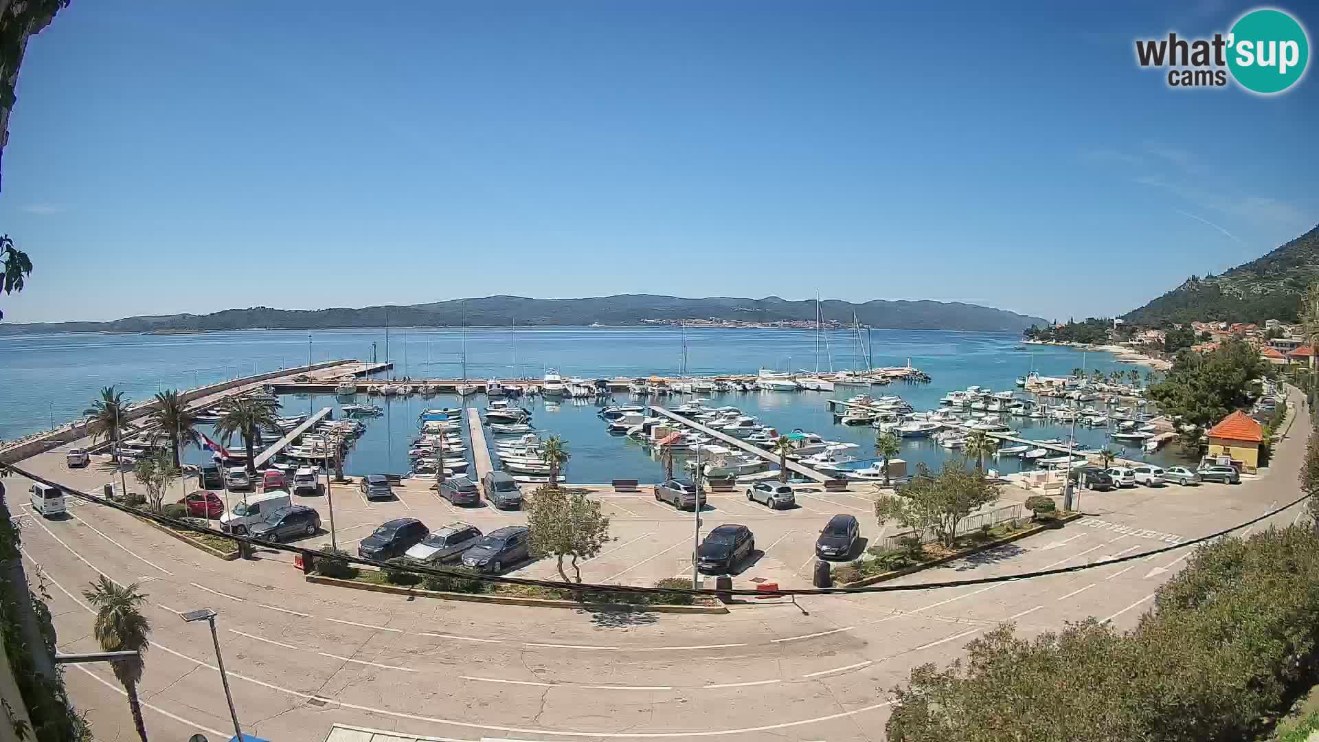 Webcam Orebić Riva – Ferry to Korčula Live