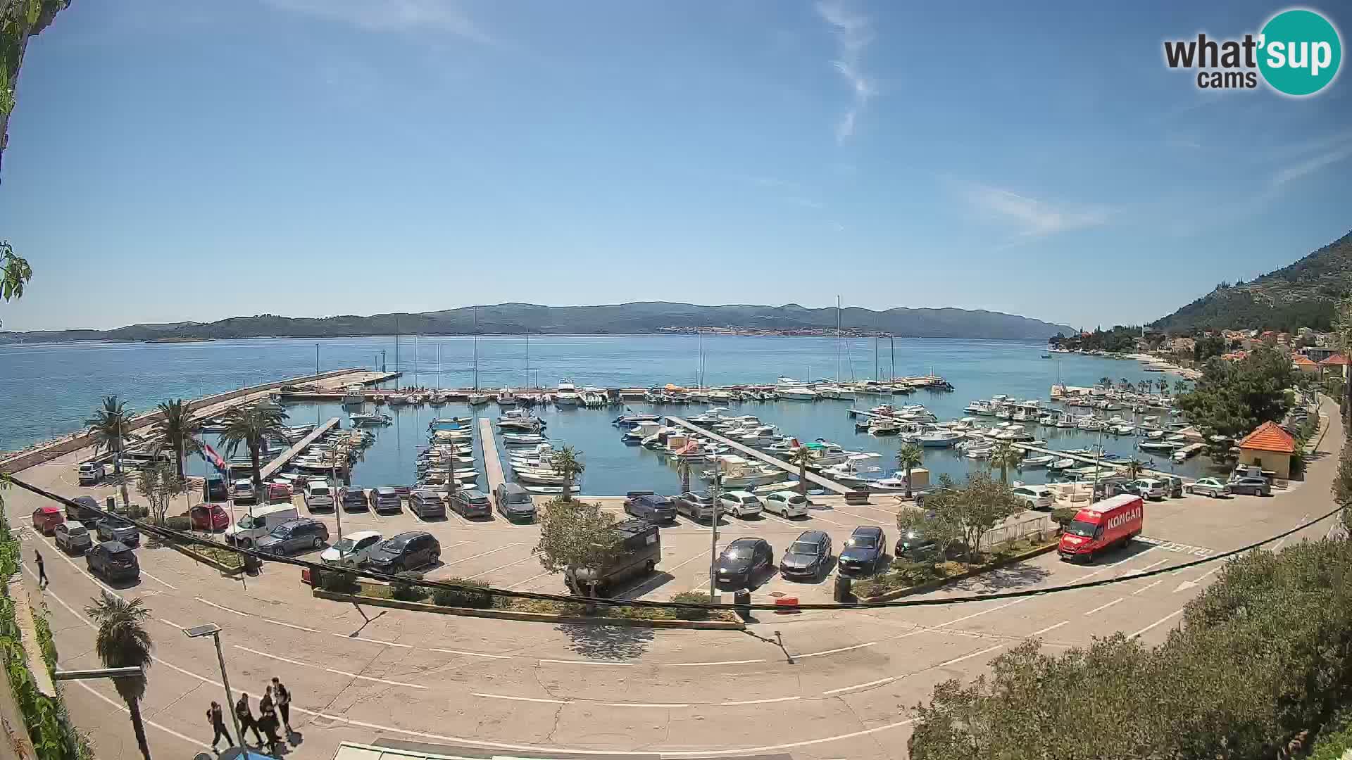 Webcam Orebić Riva – Ferry to Korčula Live