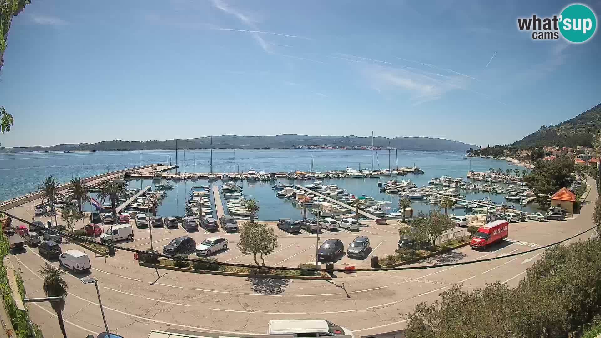 Webcam Orebić Riva – Ferry a Korčula en vivo