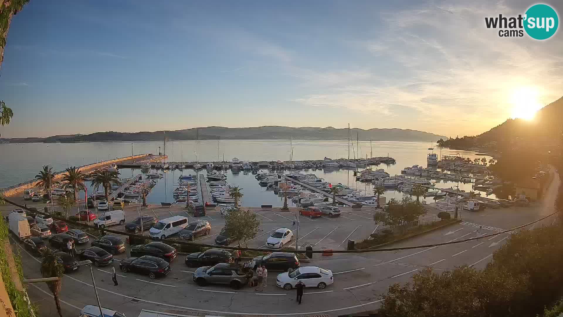 Webcam Orebić Riva – Ferry vers Korčula en direct