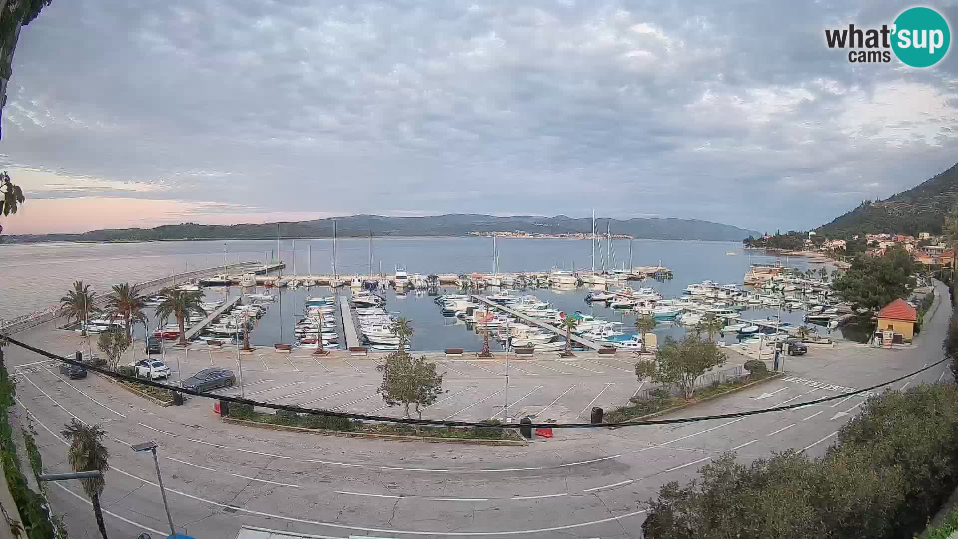 Webcam Orebić Riva – Ferry a Korčula en vivo