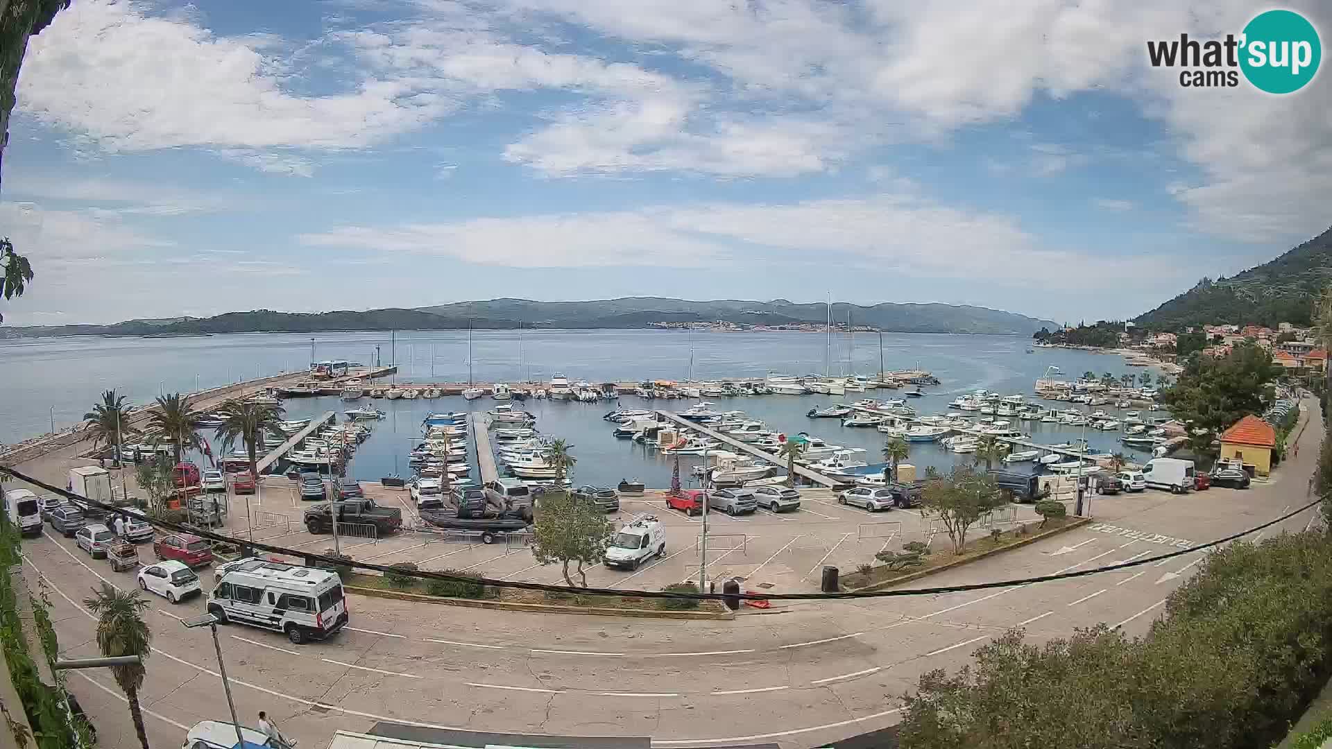 Webcam Orebić Riva – Ferry to Korčula Live