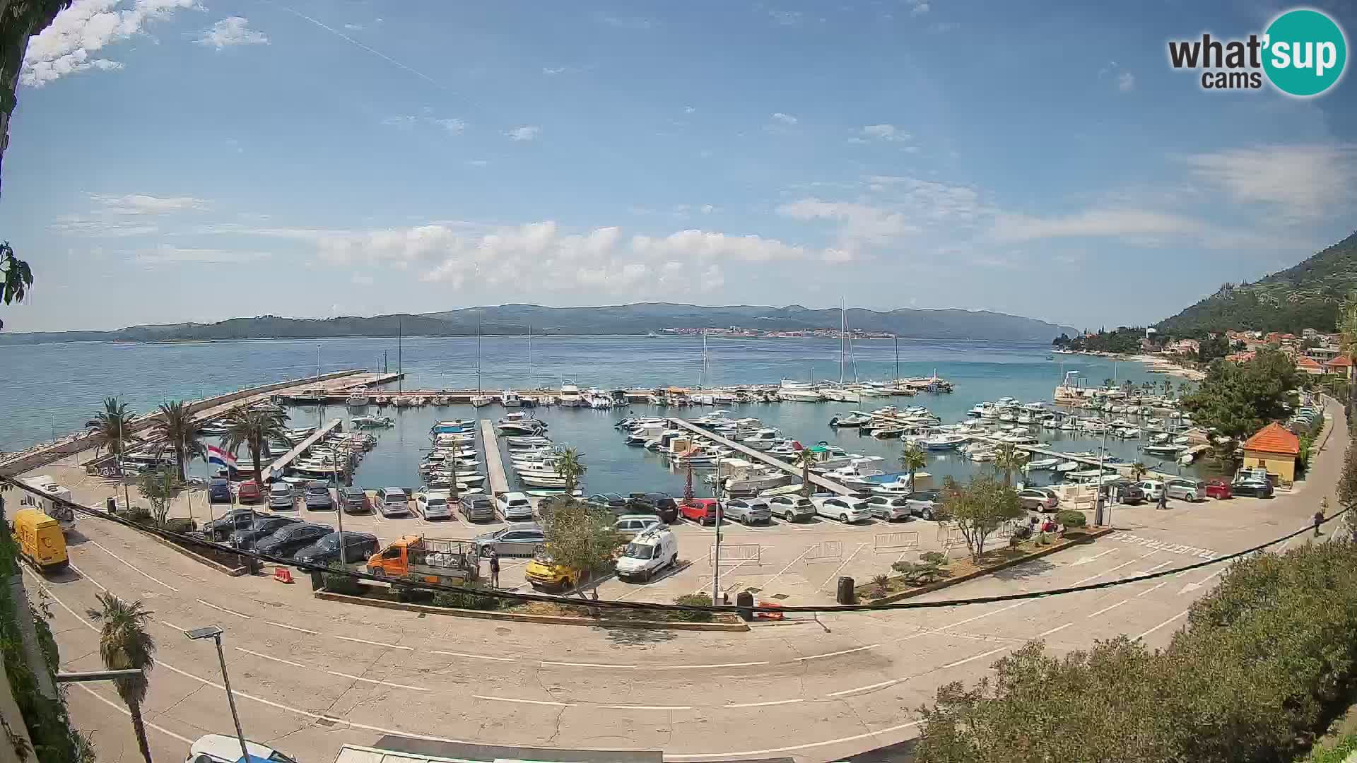 Webcam Orebić Riva – Ferry to Korčula Live