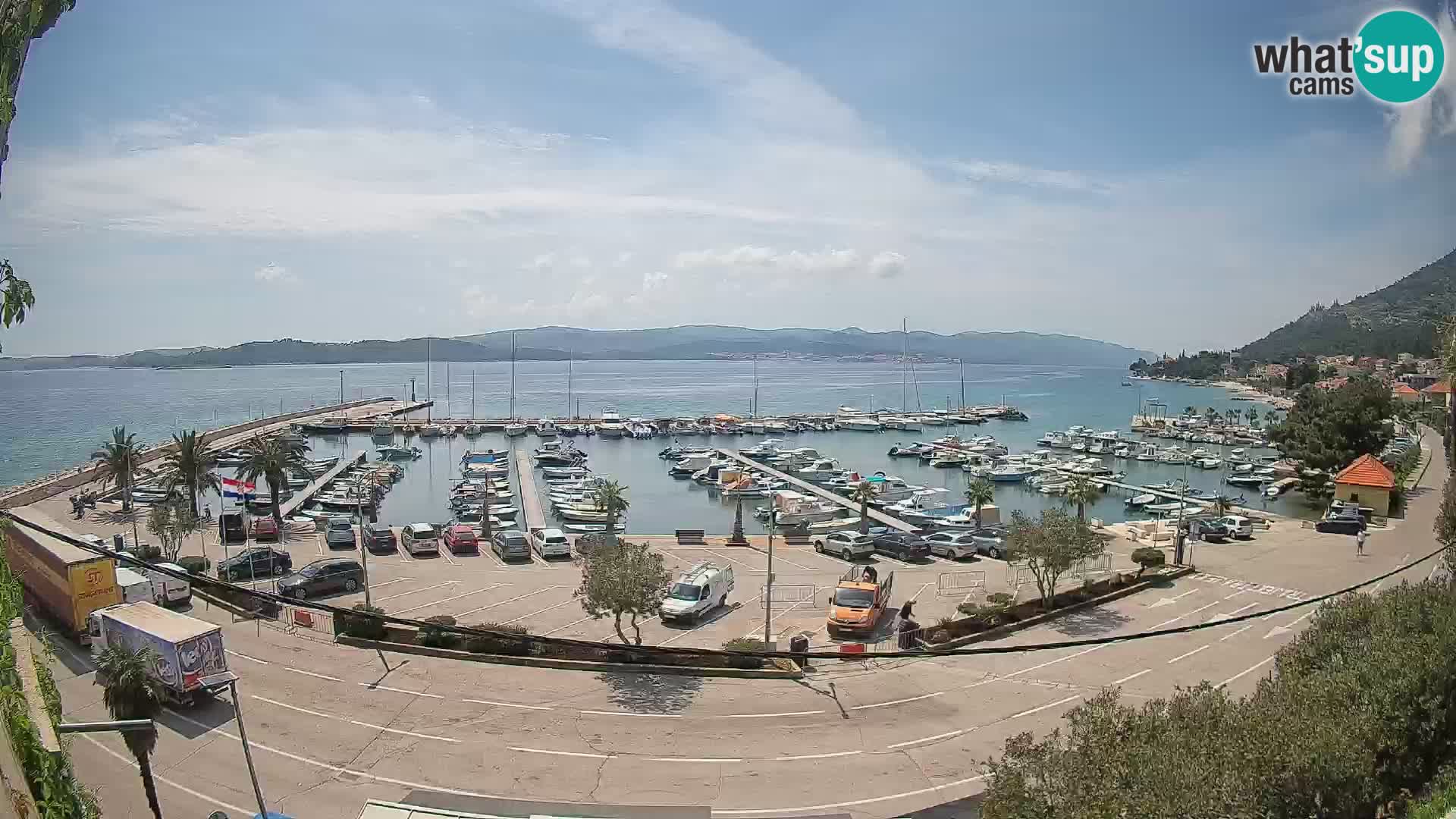 Webcam Orebić Riva – Ferry to Korčula Live
