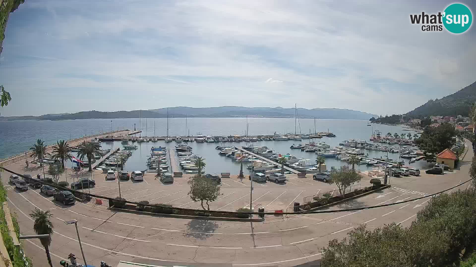 Webcam Orebić Riva – Ferry to Korčula Live