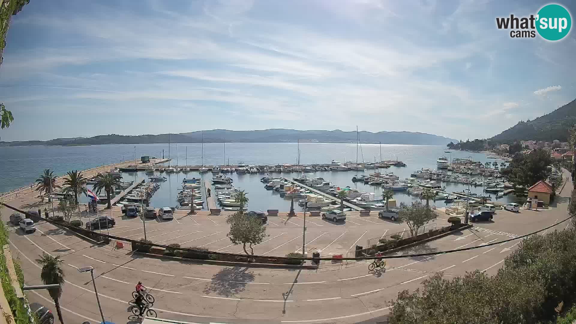 Webcam Orebić Riva – Ferry vers Korčula en direct