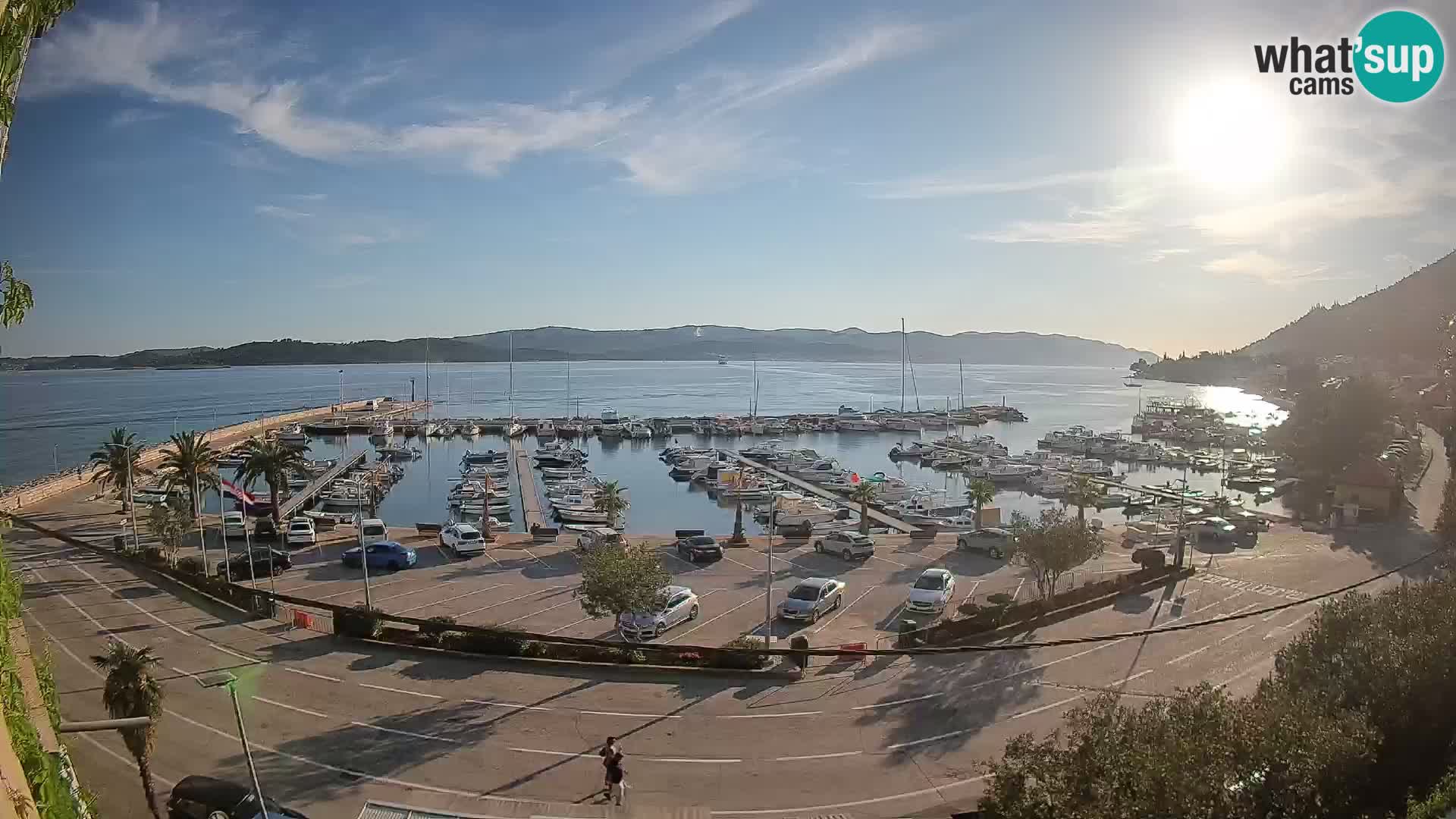 Webcam Orebić Riva – Ferry to Korčula Live