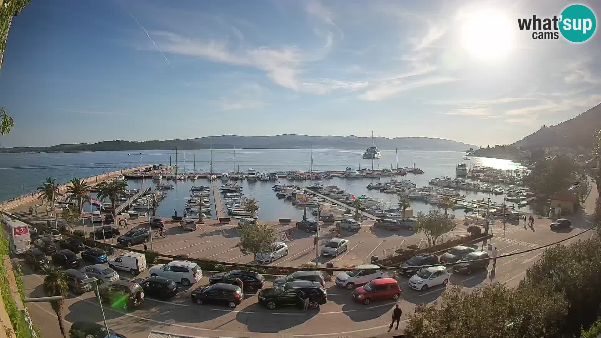 Webcam Orebić Riva – Ferry to Korčula Live