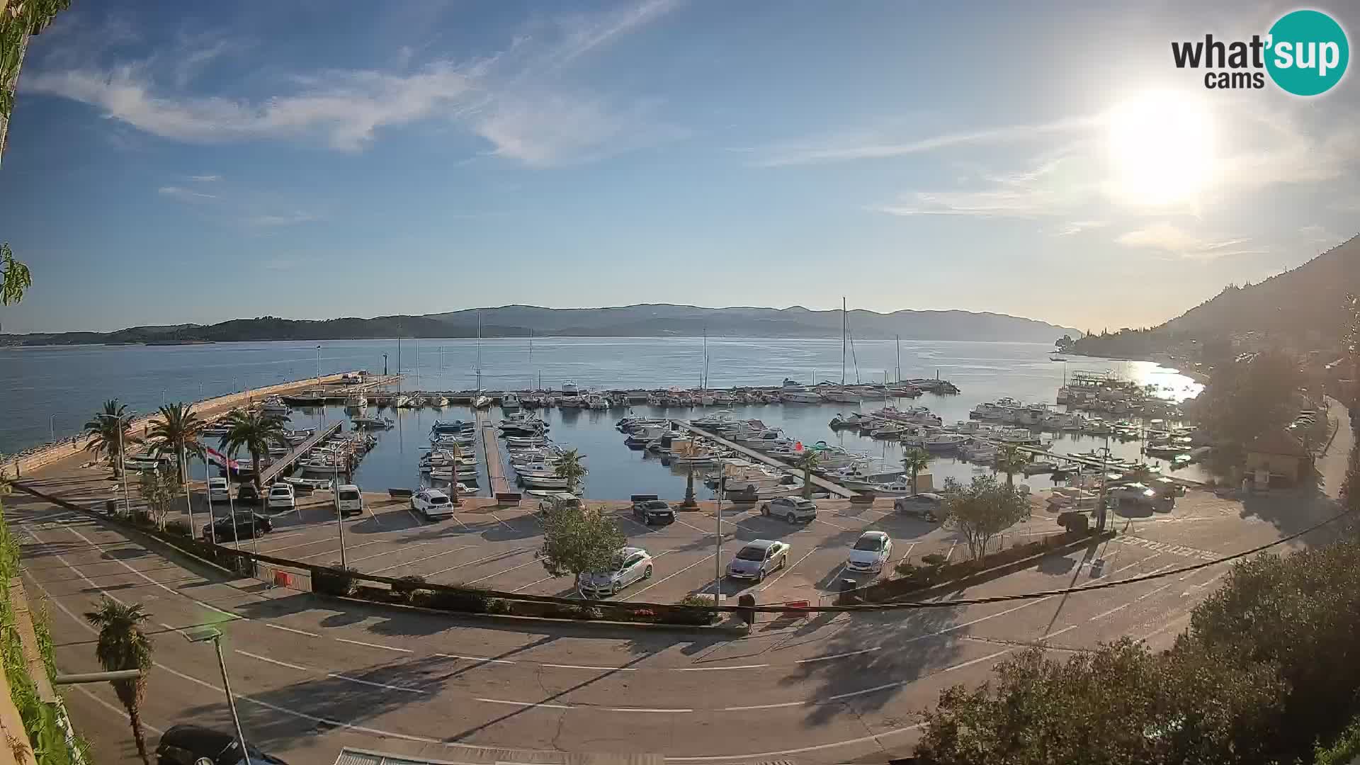 Webcam Orebić Riva – Ferry to Korčula Live