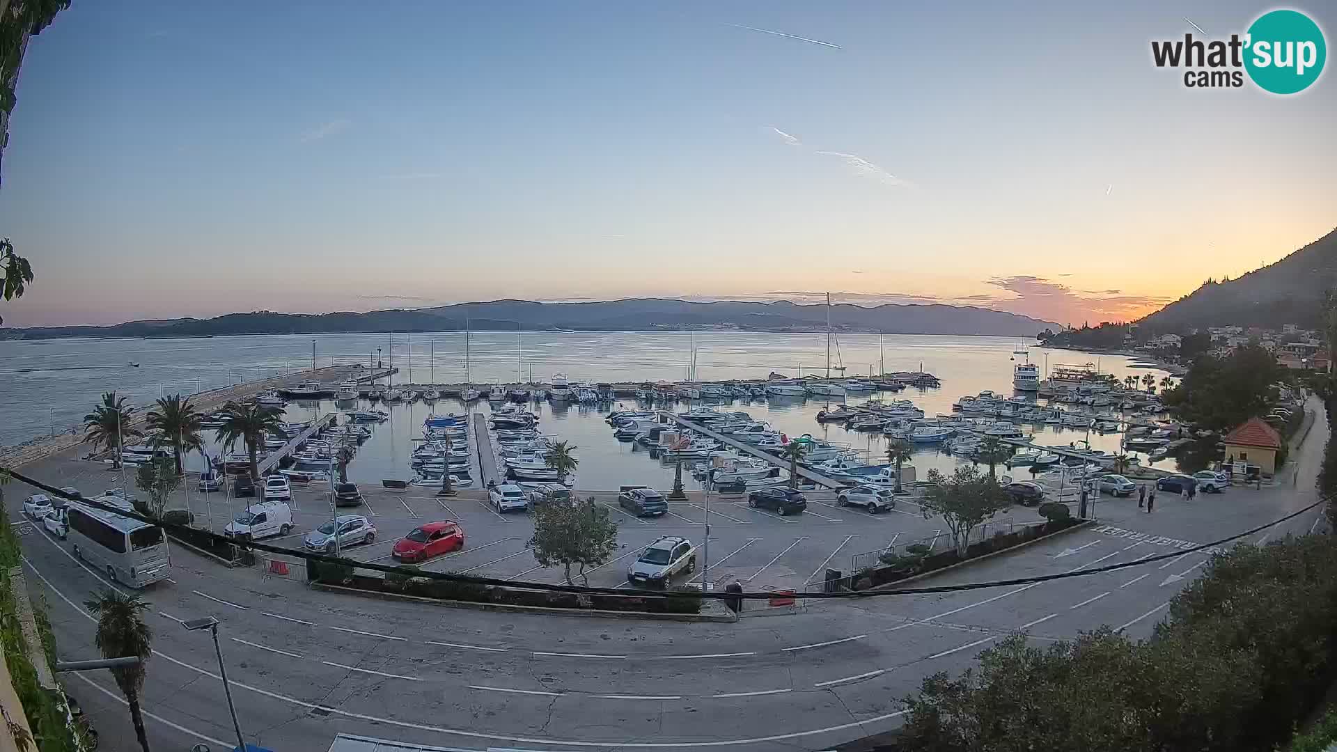 Webcam Orebić Riva – Ferry to Korčula Live